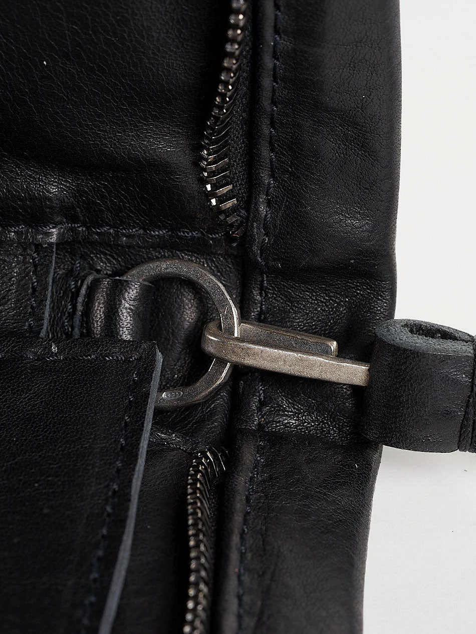 Zipper Wallet with Silver Hardware