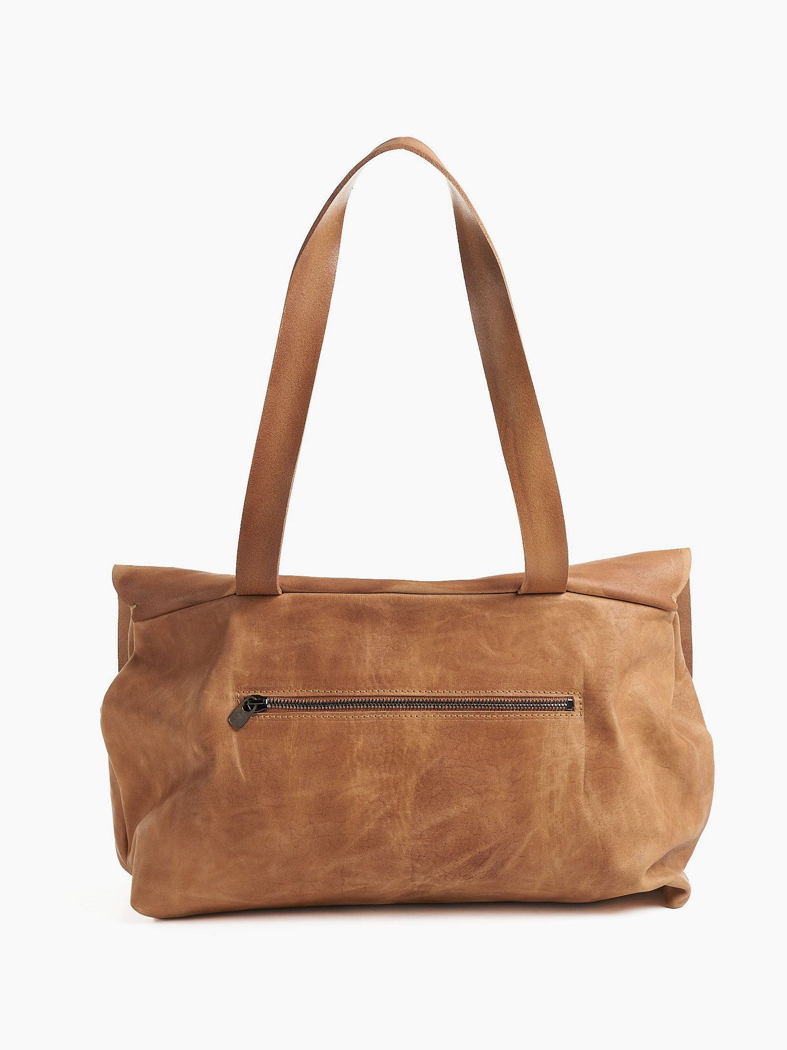 Shoulder Bag with Silver Bar Closure