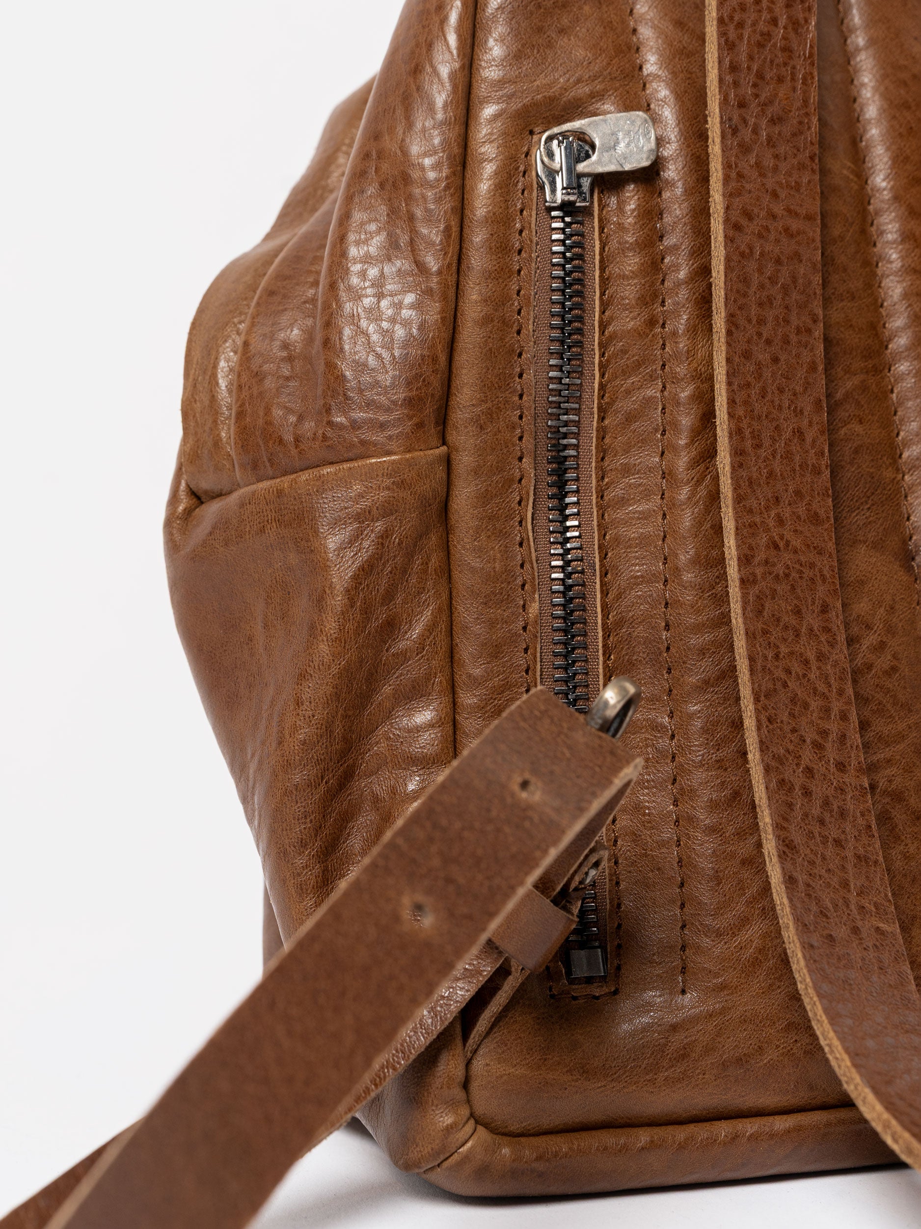 Mini Backpack with Silver Detailing