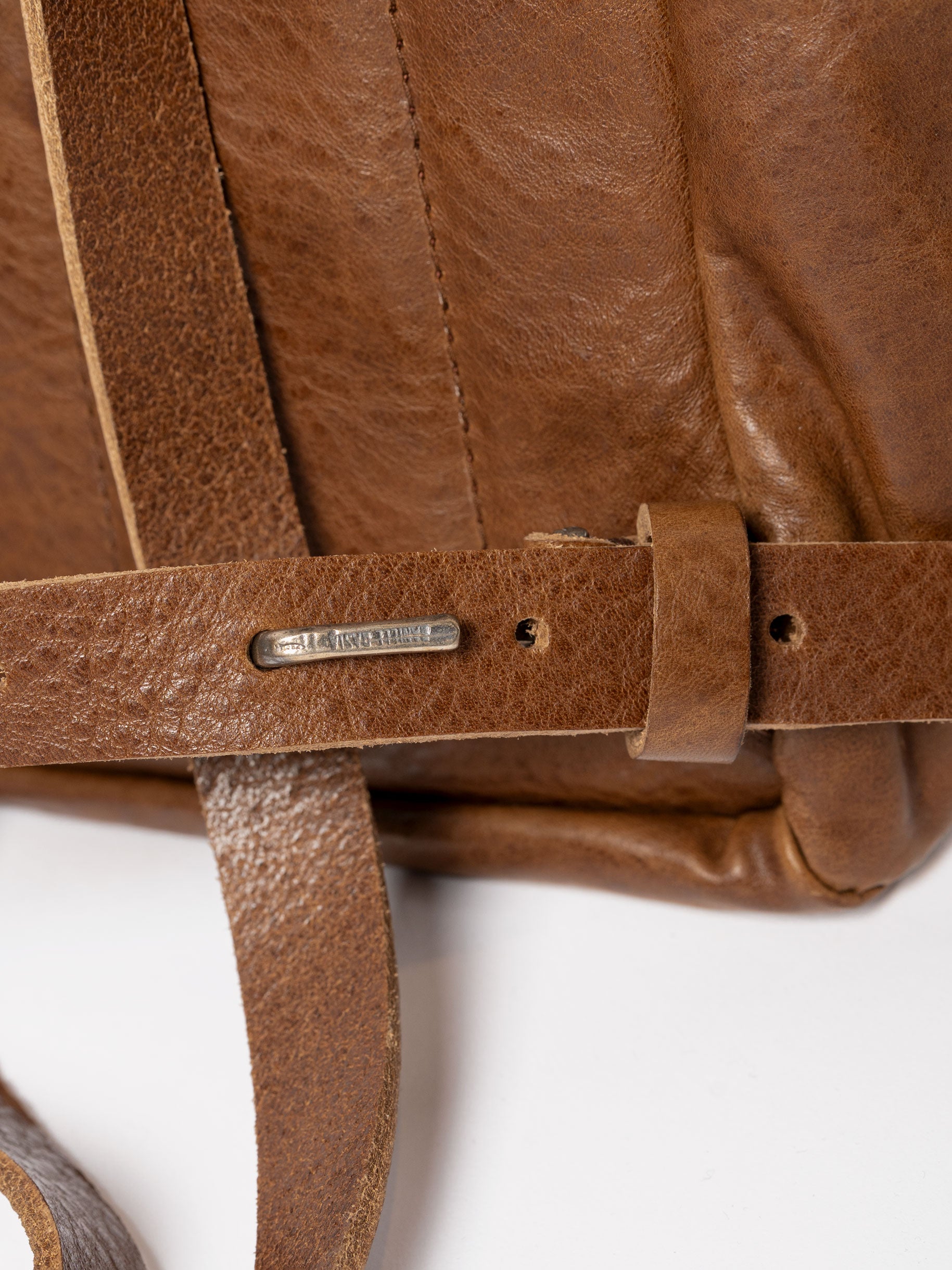 Mini Backpack with Silver Detailing