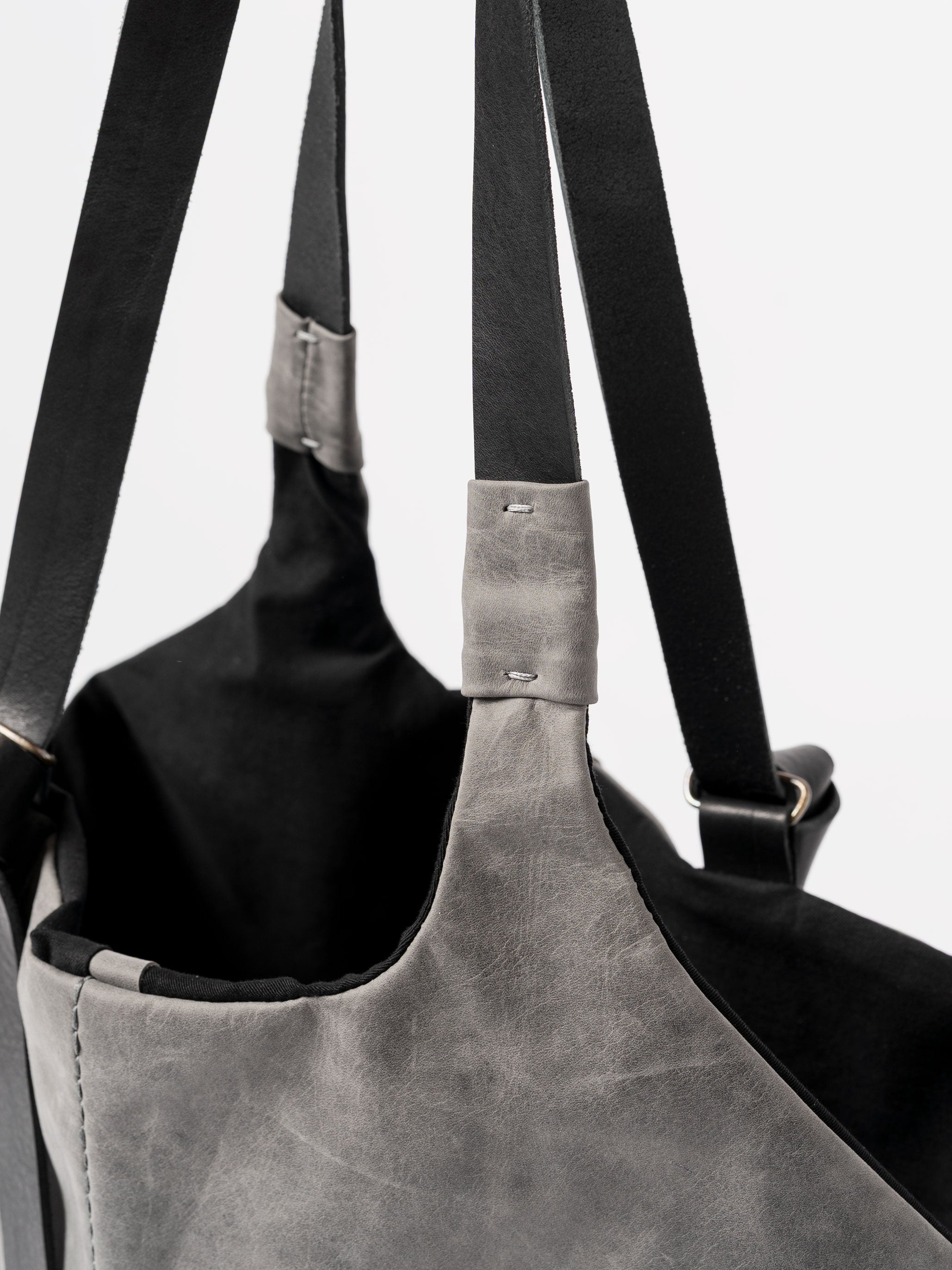 Calfskin and Cotton Shopper