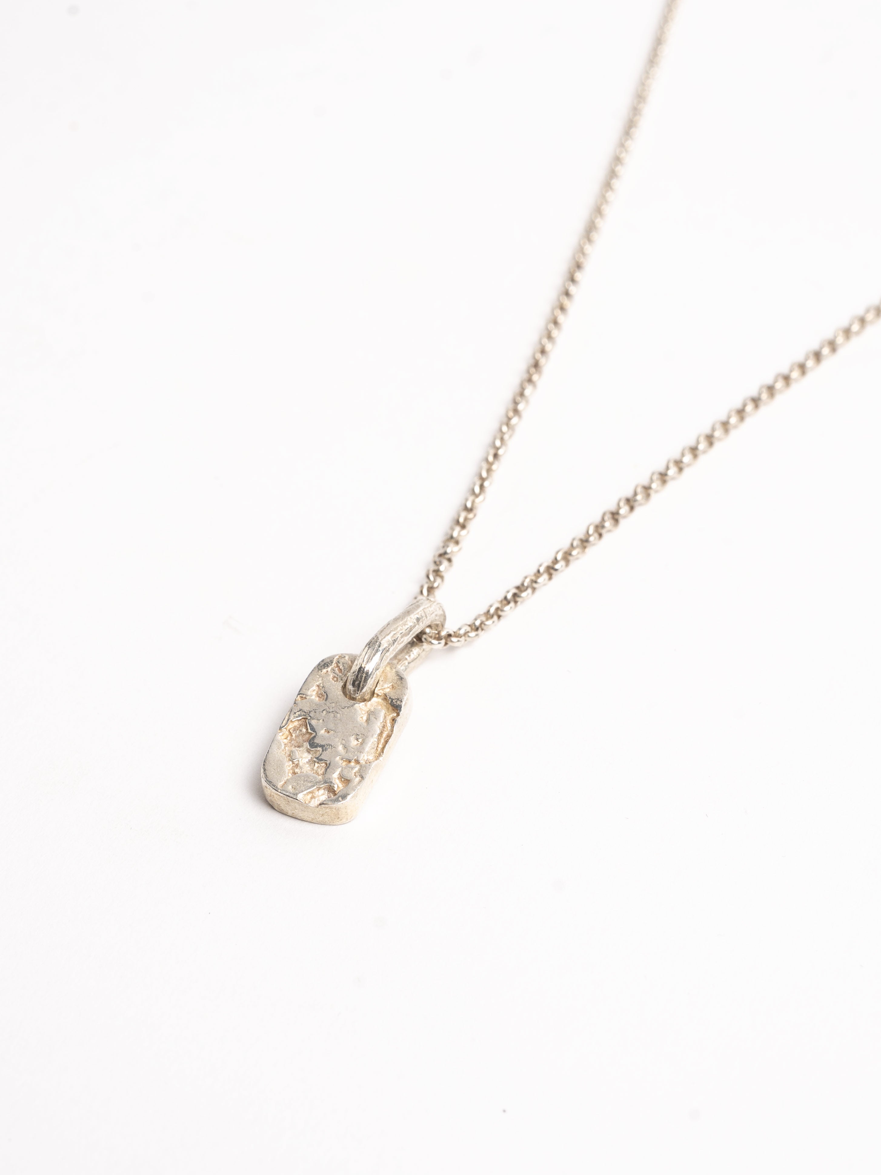 Silver Tag Necklace