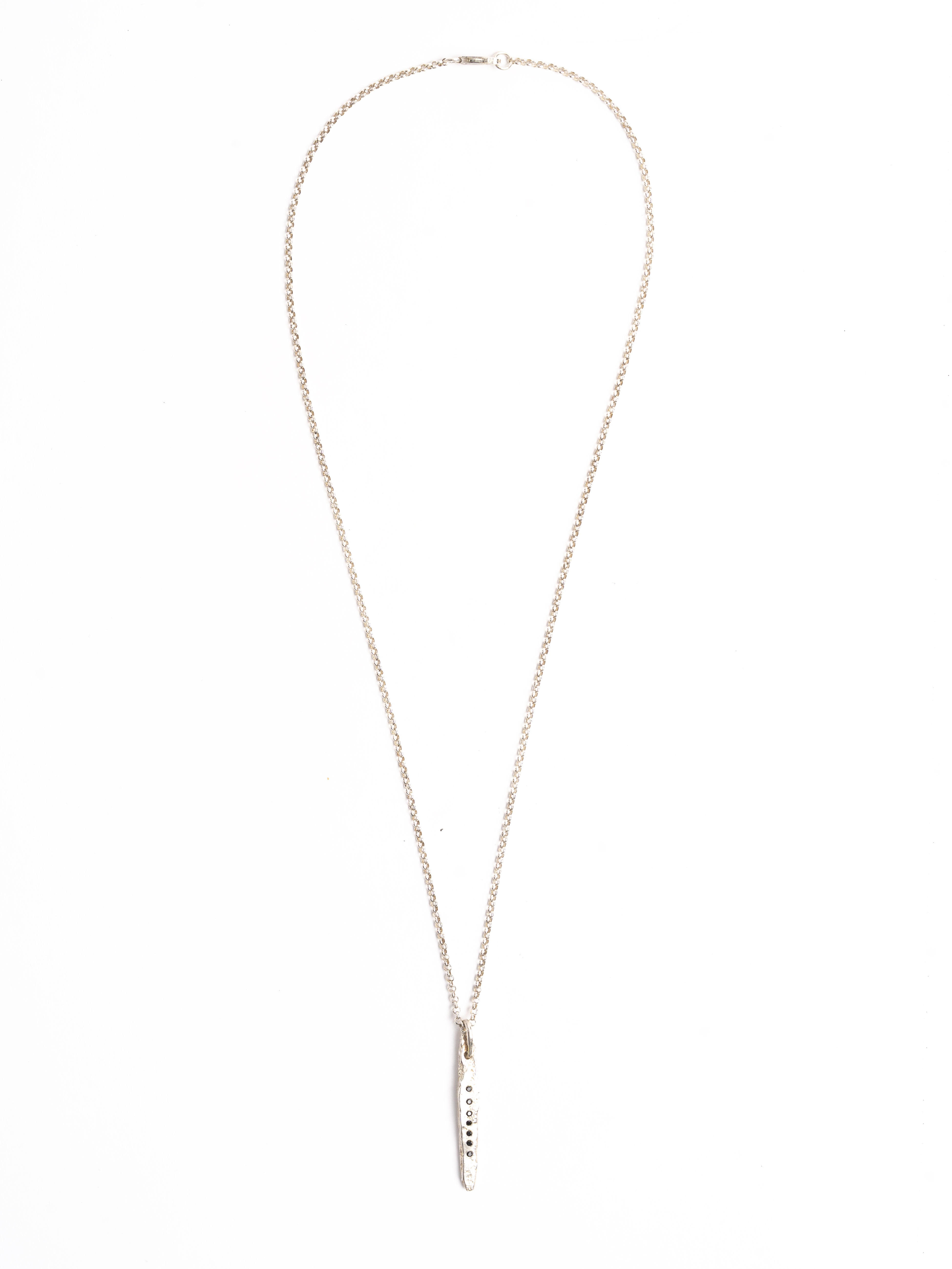 Shaft Diamond Pendant Necklace
