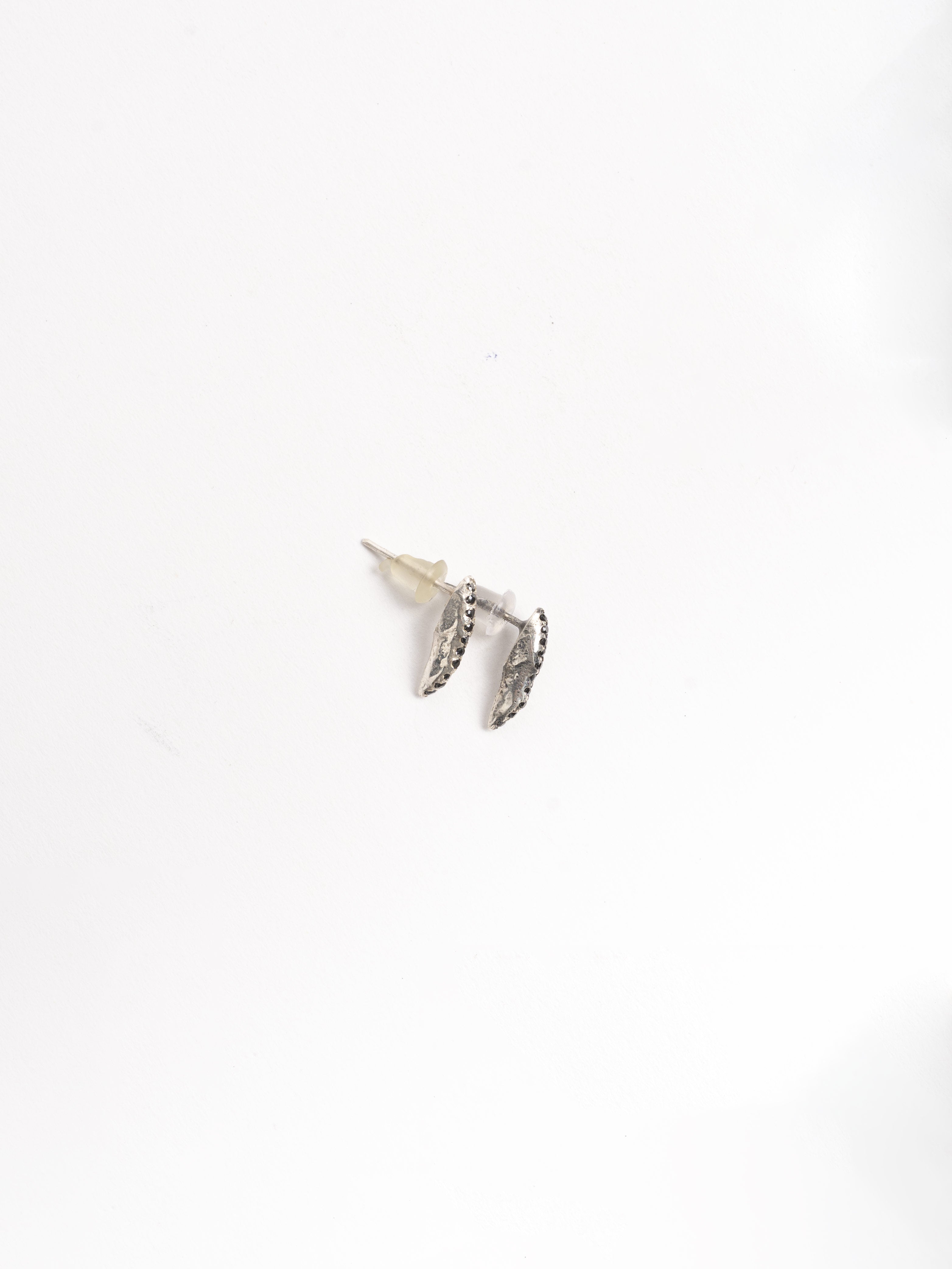 Textured Spinel Stud Earrings