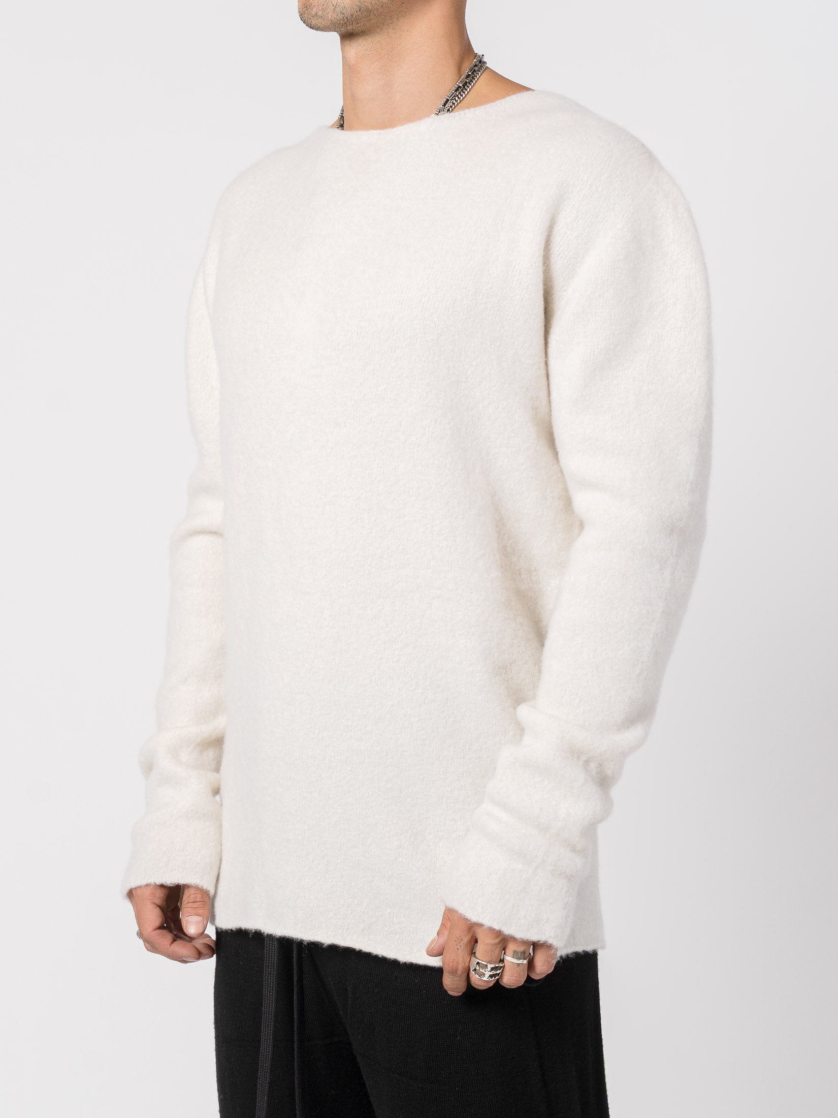 Brushed Cashmere Silk Blend Knit