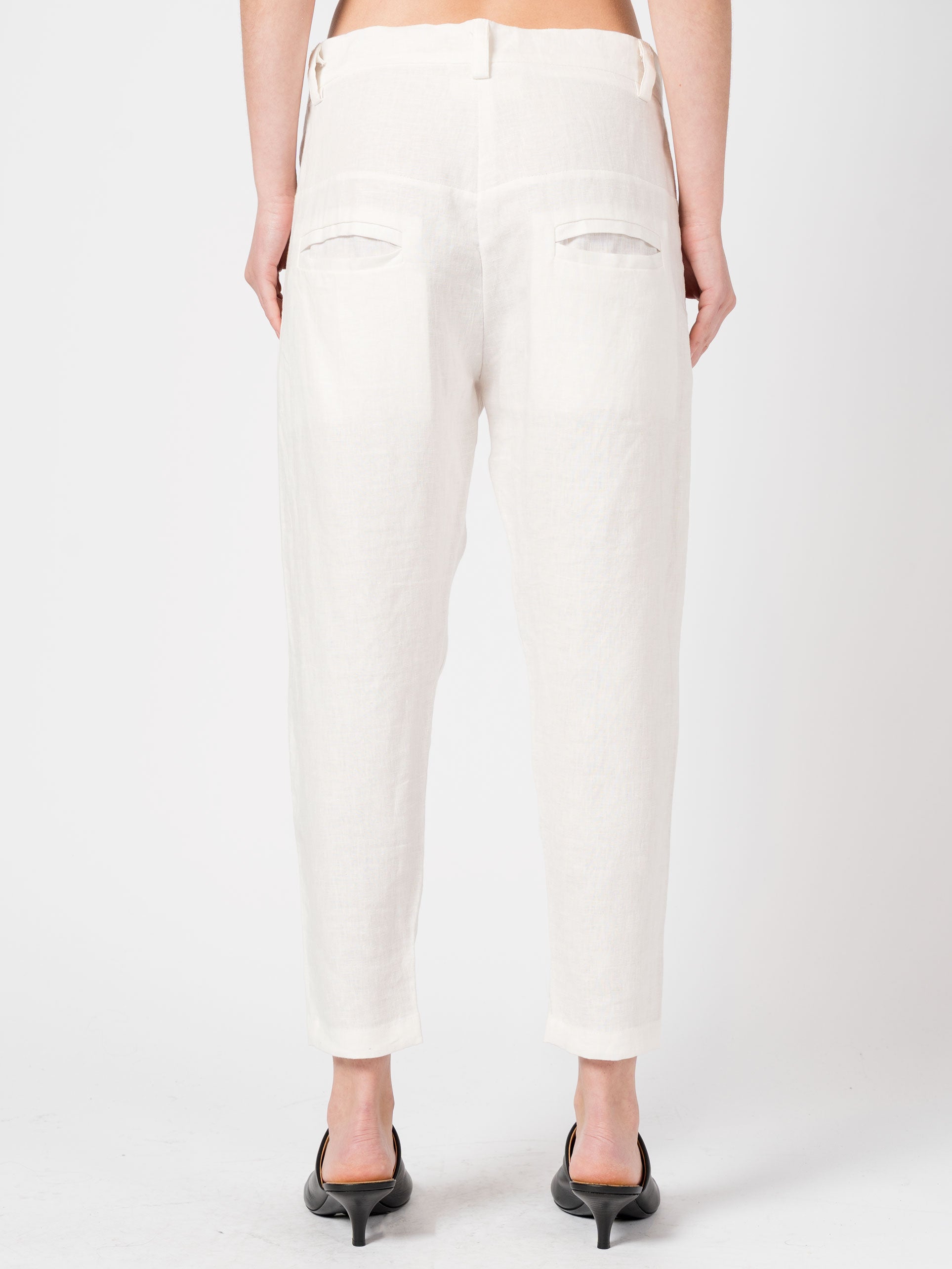 Linen Cropped Pants