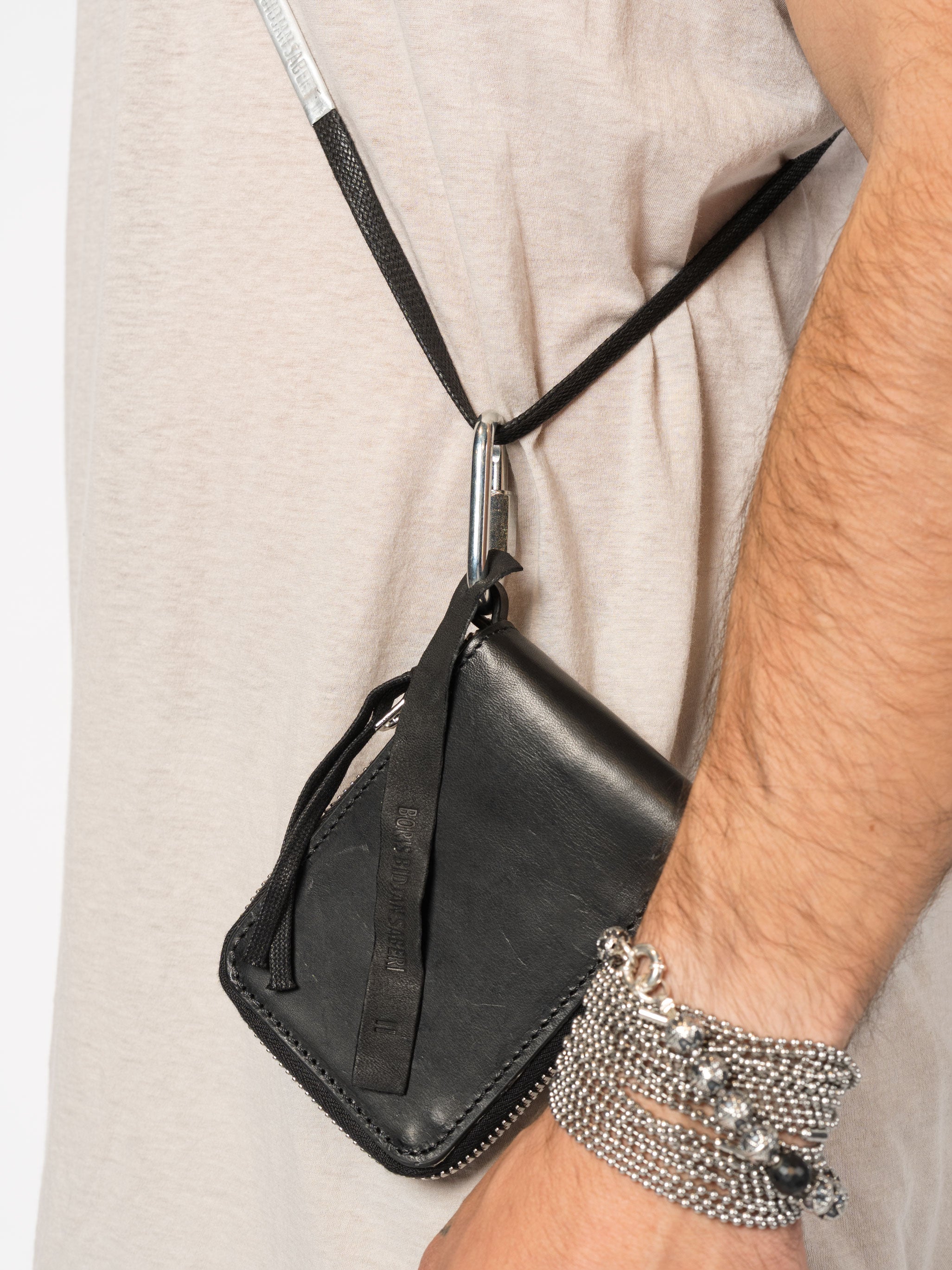 Leather Wallet with Keychain