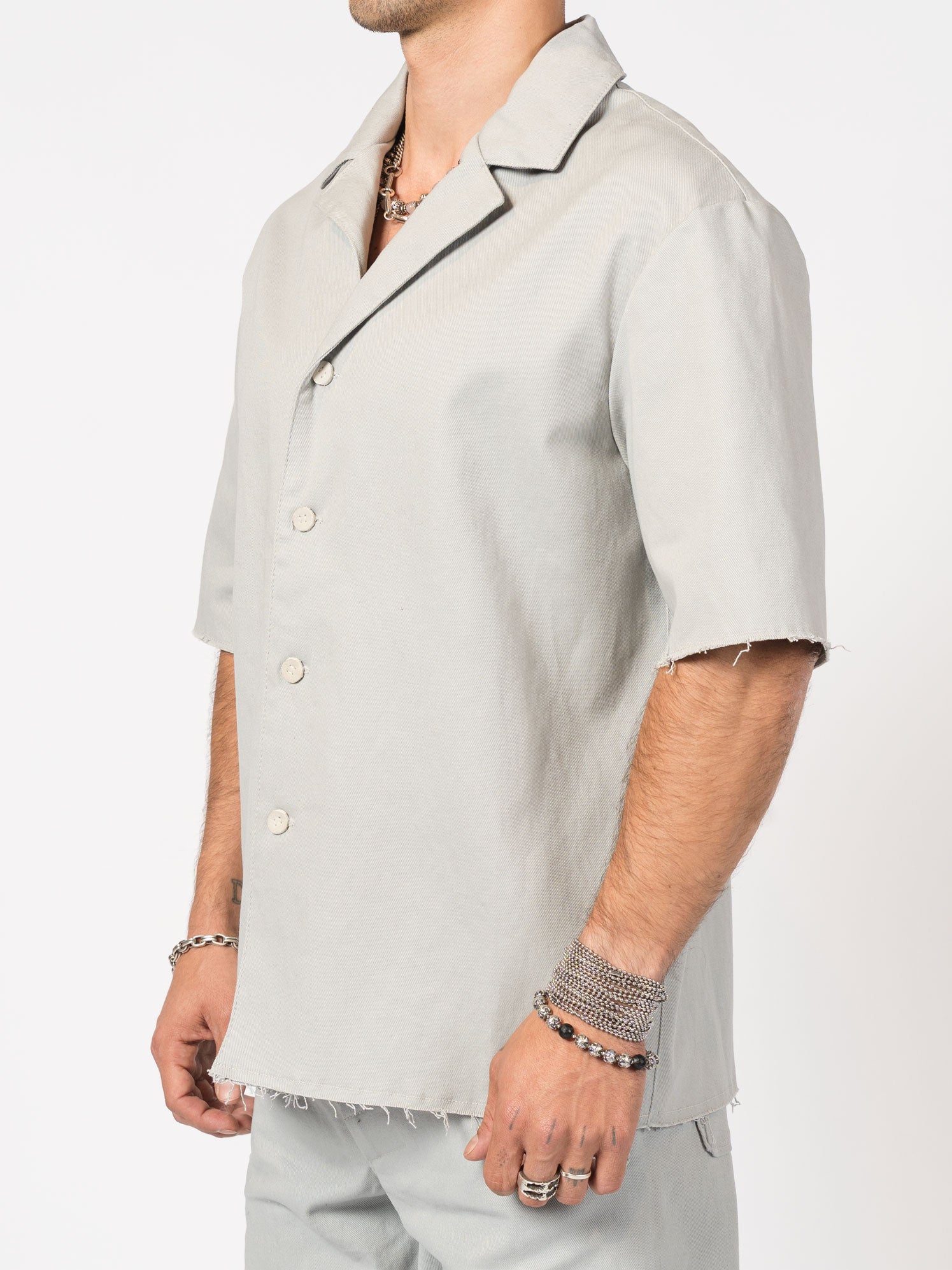 Shirt with Nubuck Accents