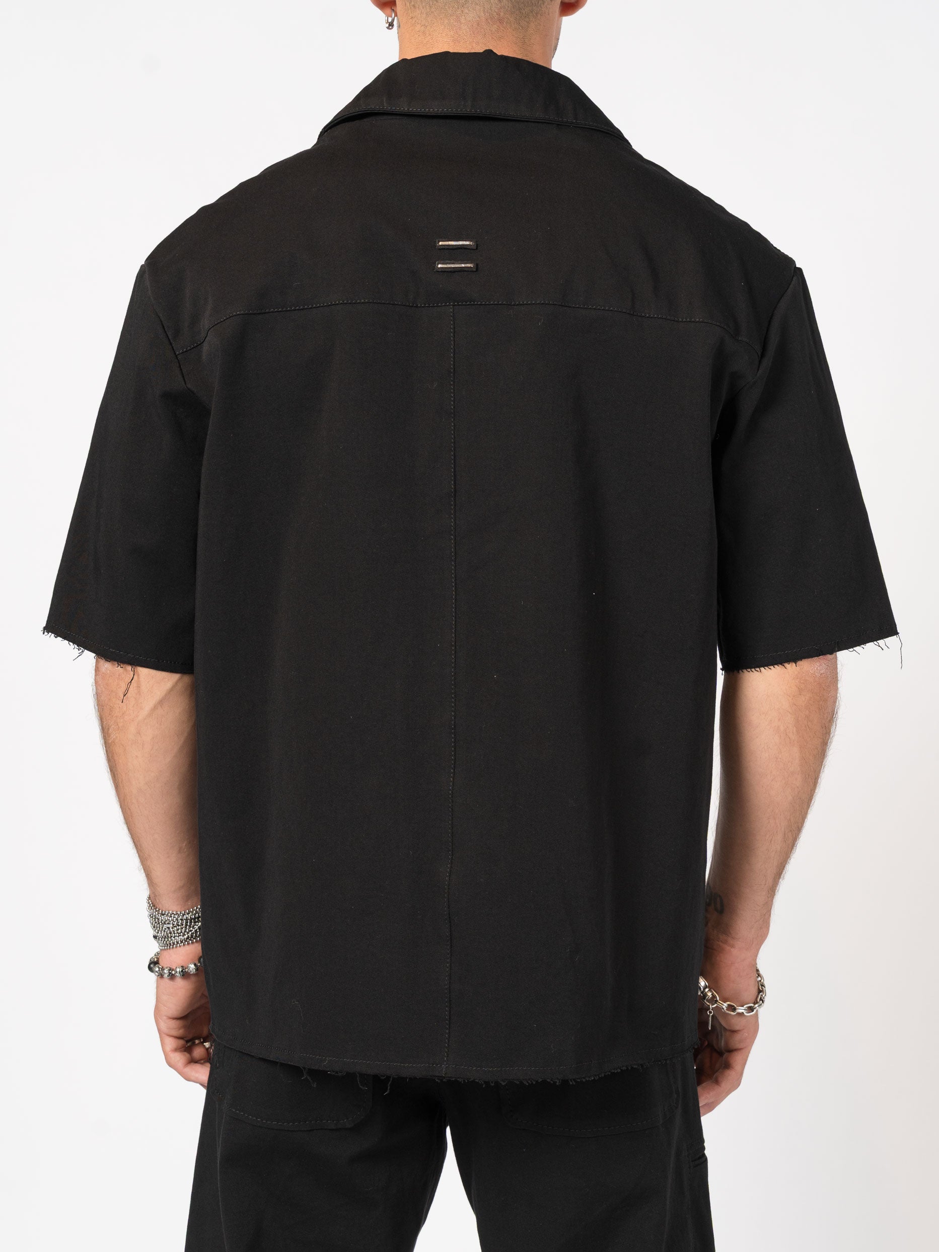 Shirt with Nubuck Accents