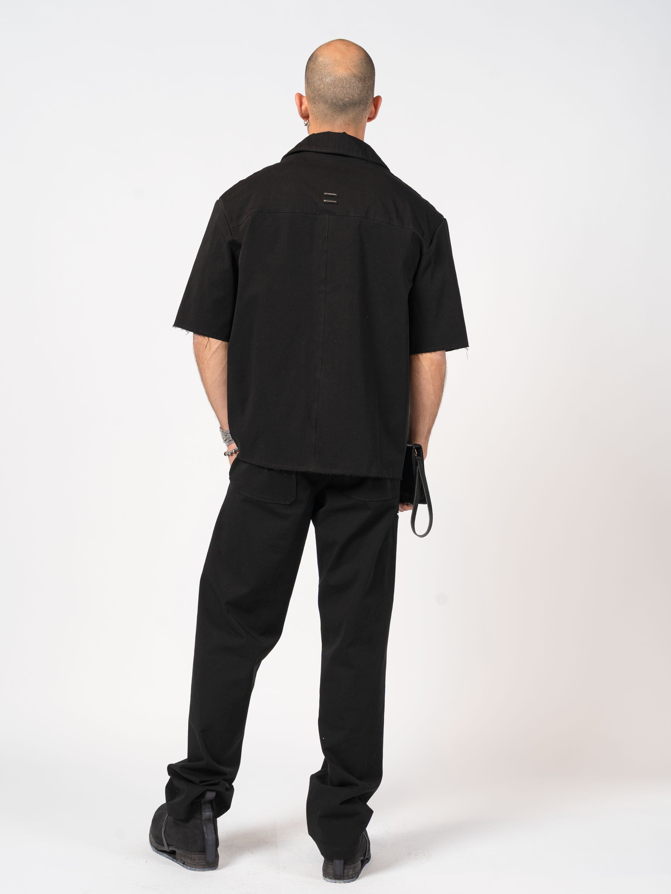 Shirt with Nubuck Accents