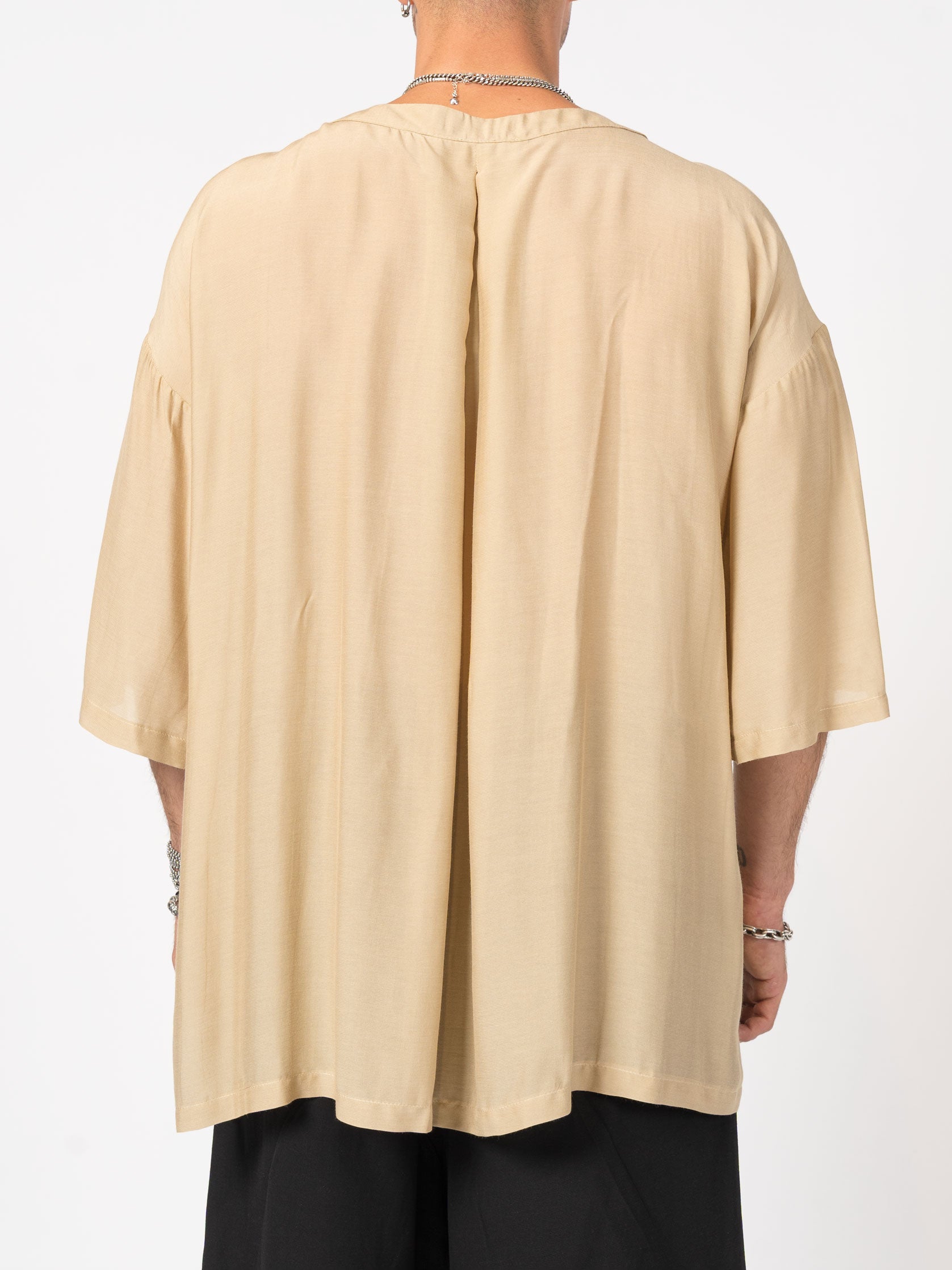 Silk-Blend Overshirt