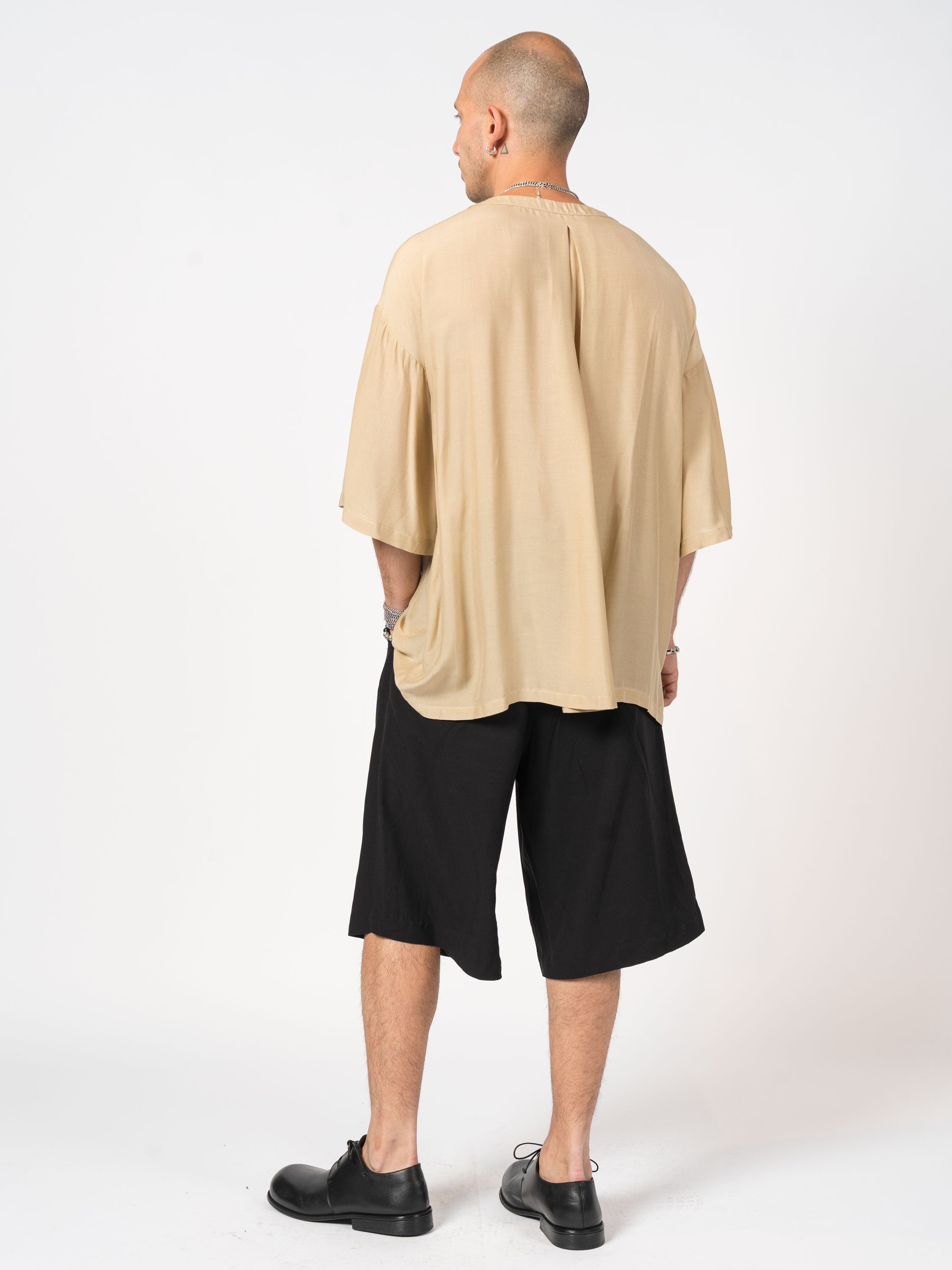 Silk-Blend Overshirt