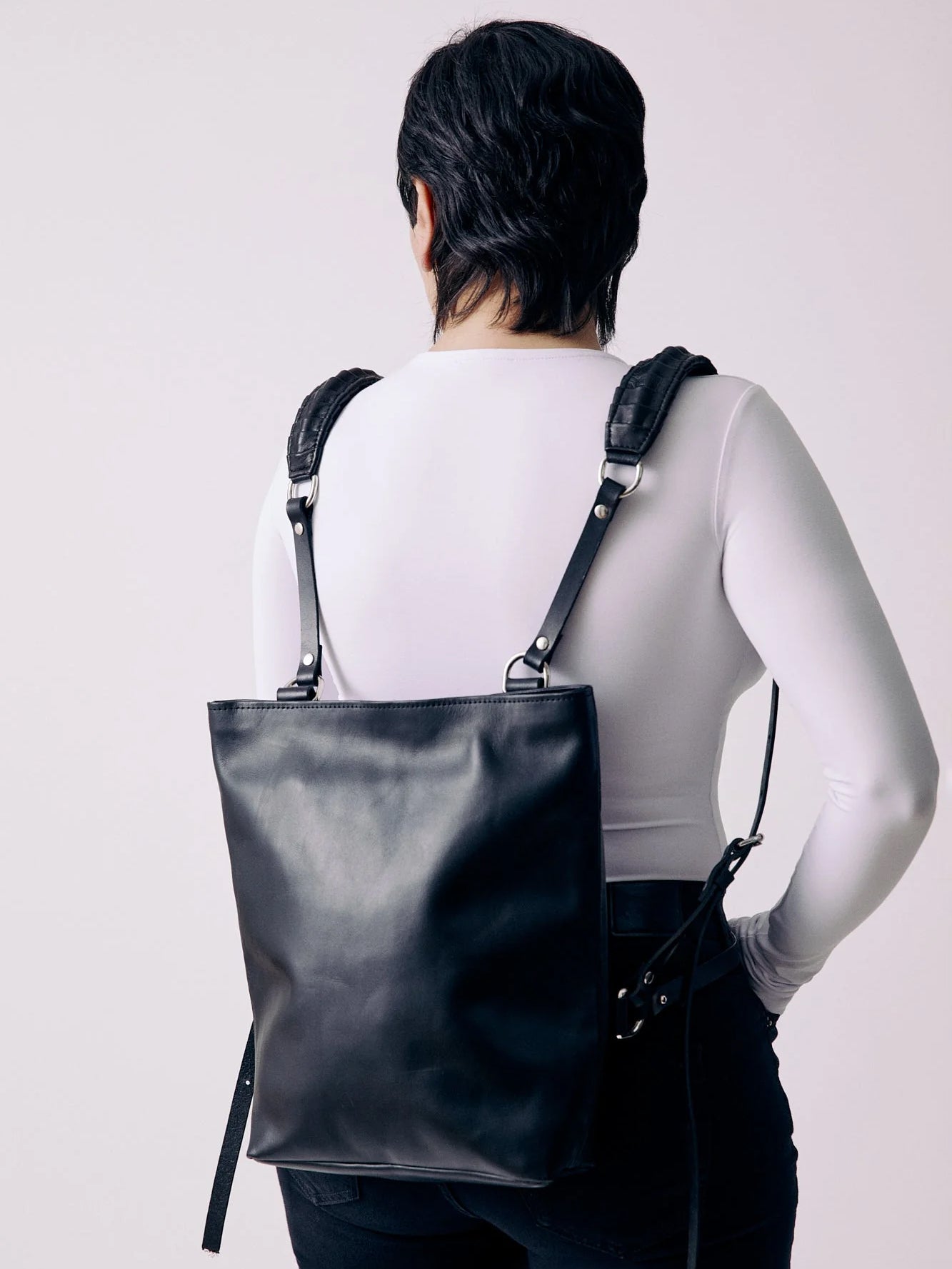 Leather Utility Backpack