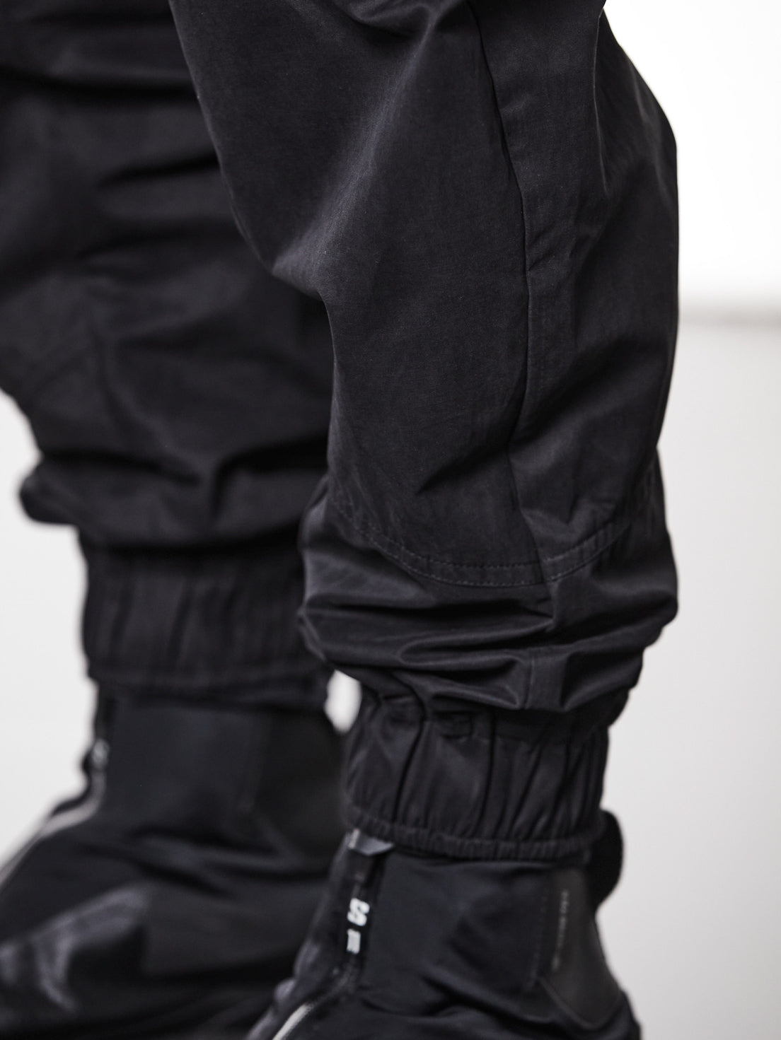 Cargo Trousers with Integrated Belt