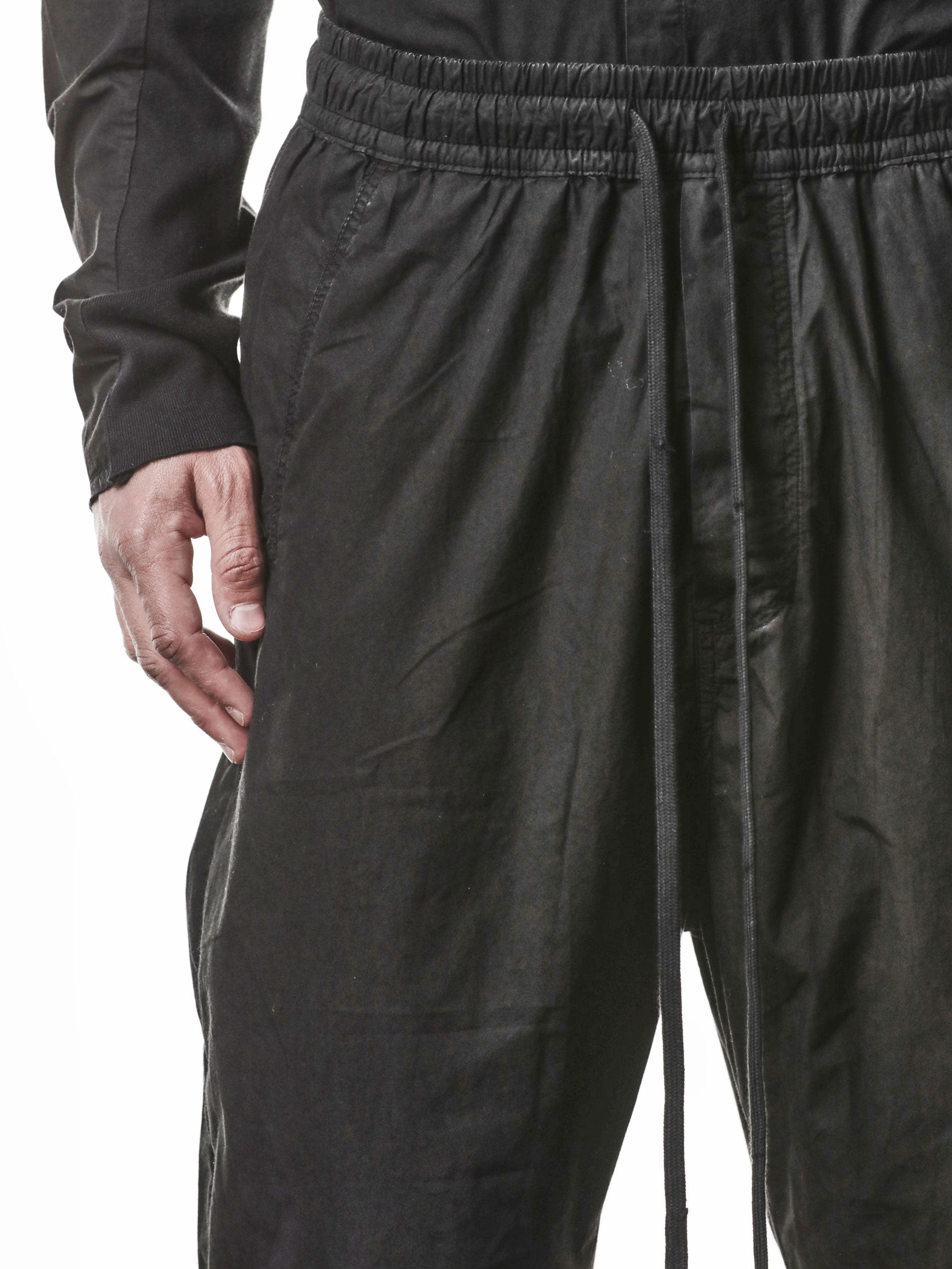 Woven Cropped Cotton Trousers