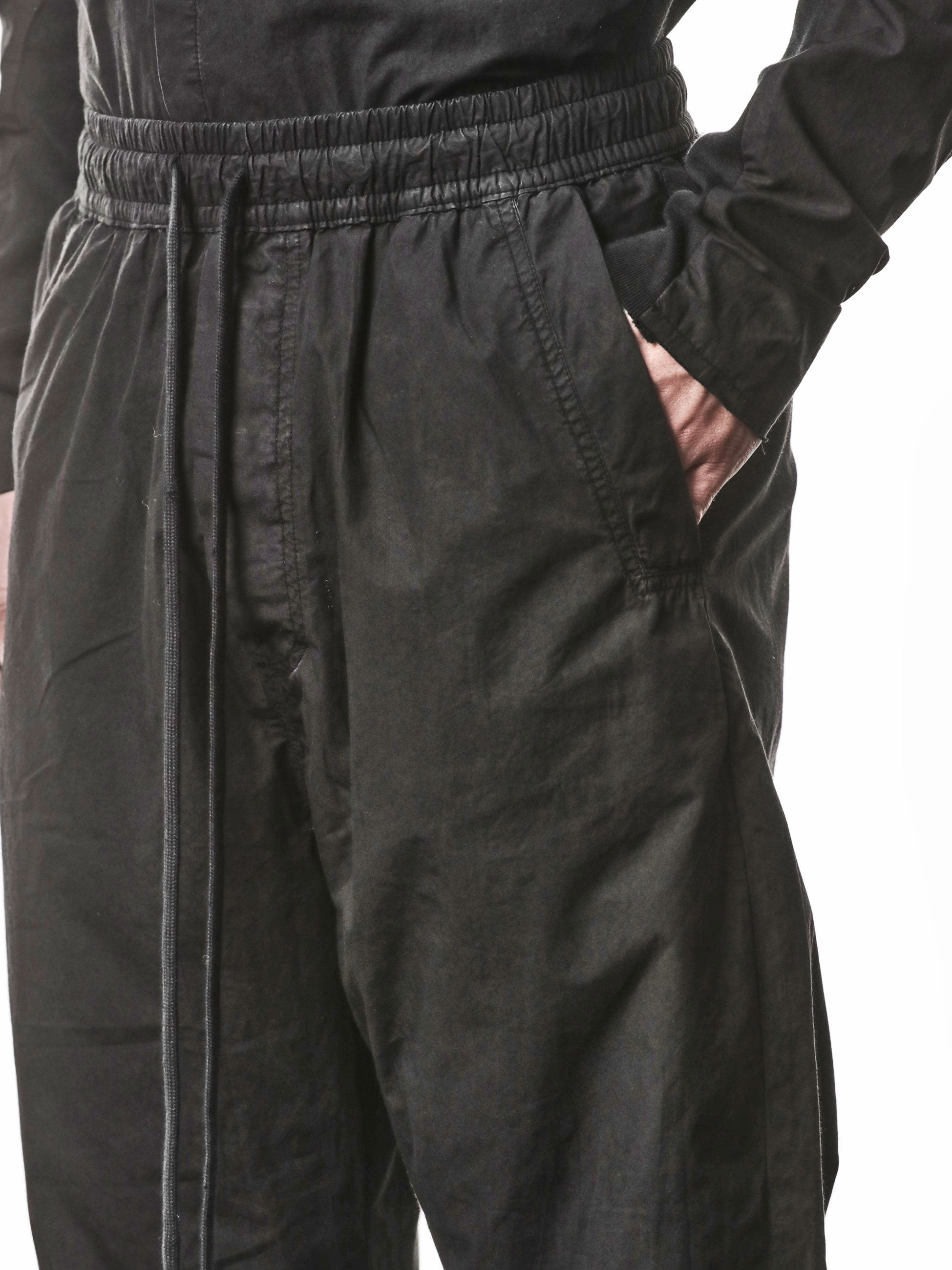 Woven Cropped Cotton Trousers