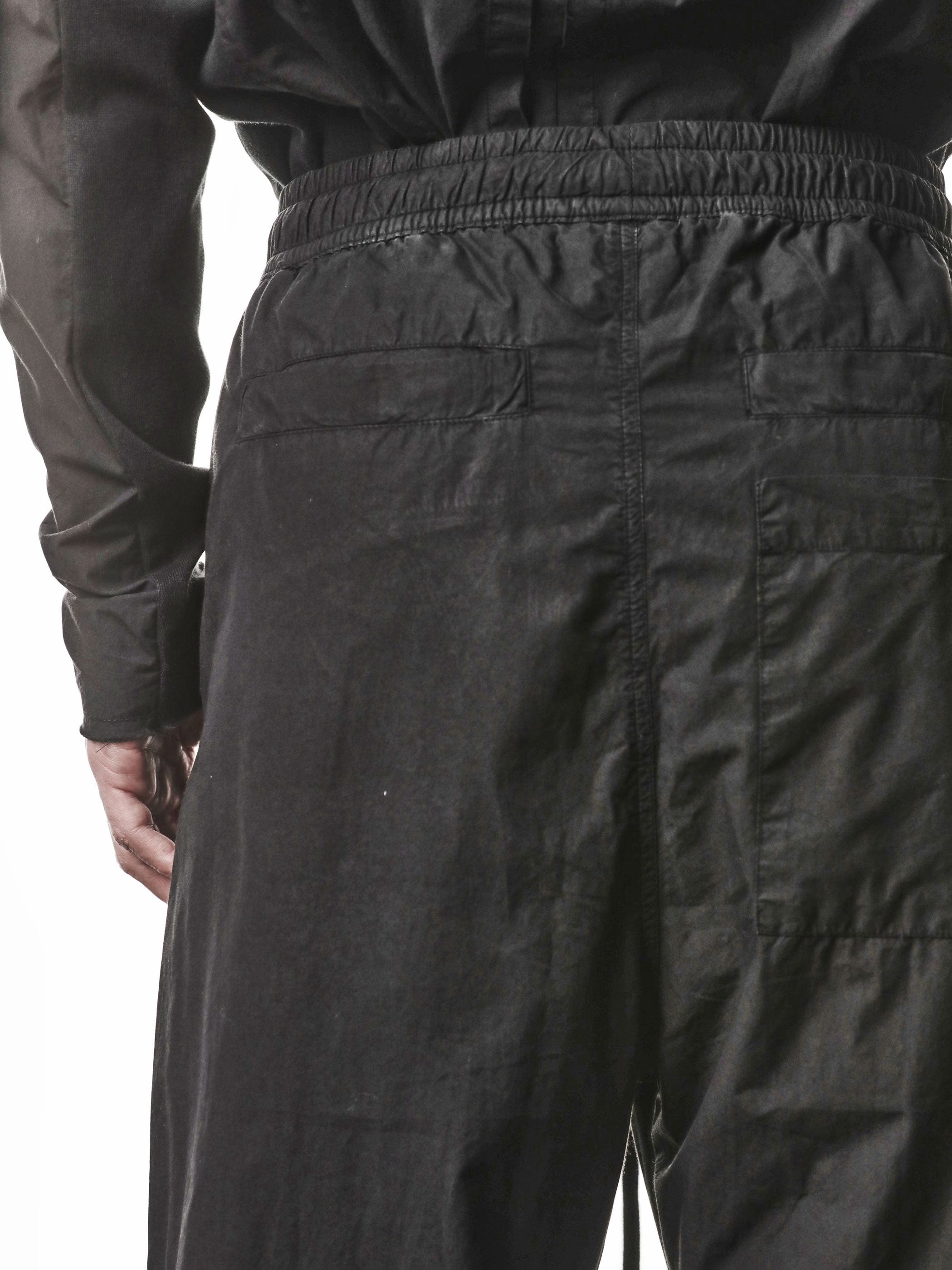 Woven Cropped Cotton Trousers