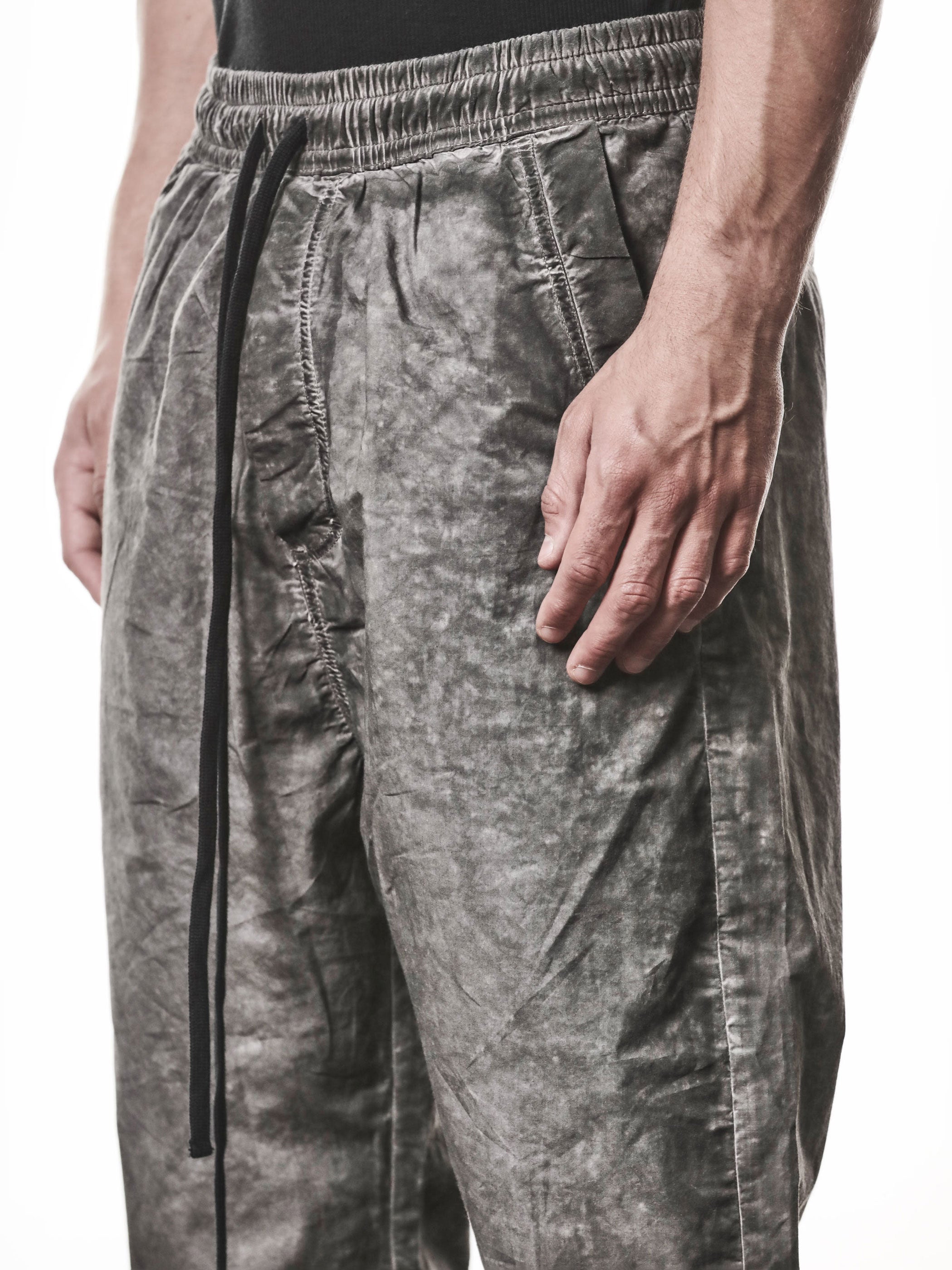 Woven Cropped Cotton Trousers