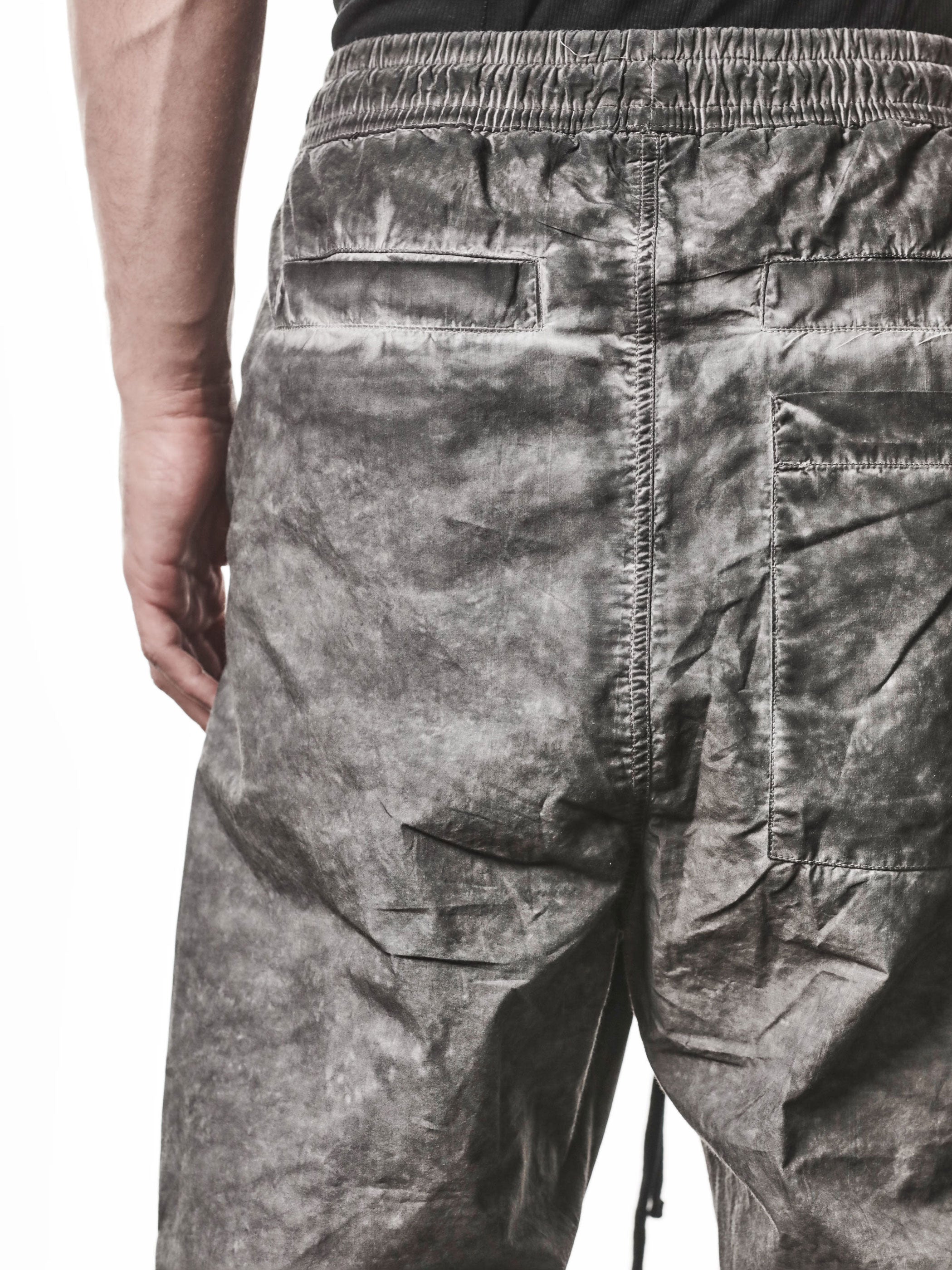 Woven Cropped Cotton Trousers