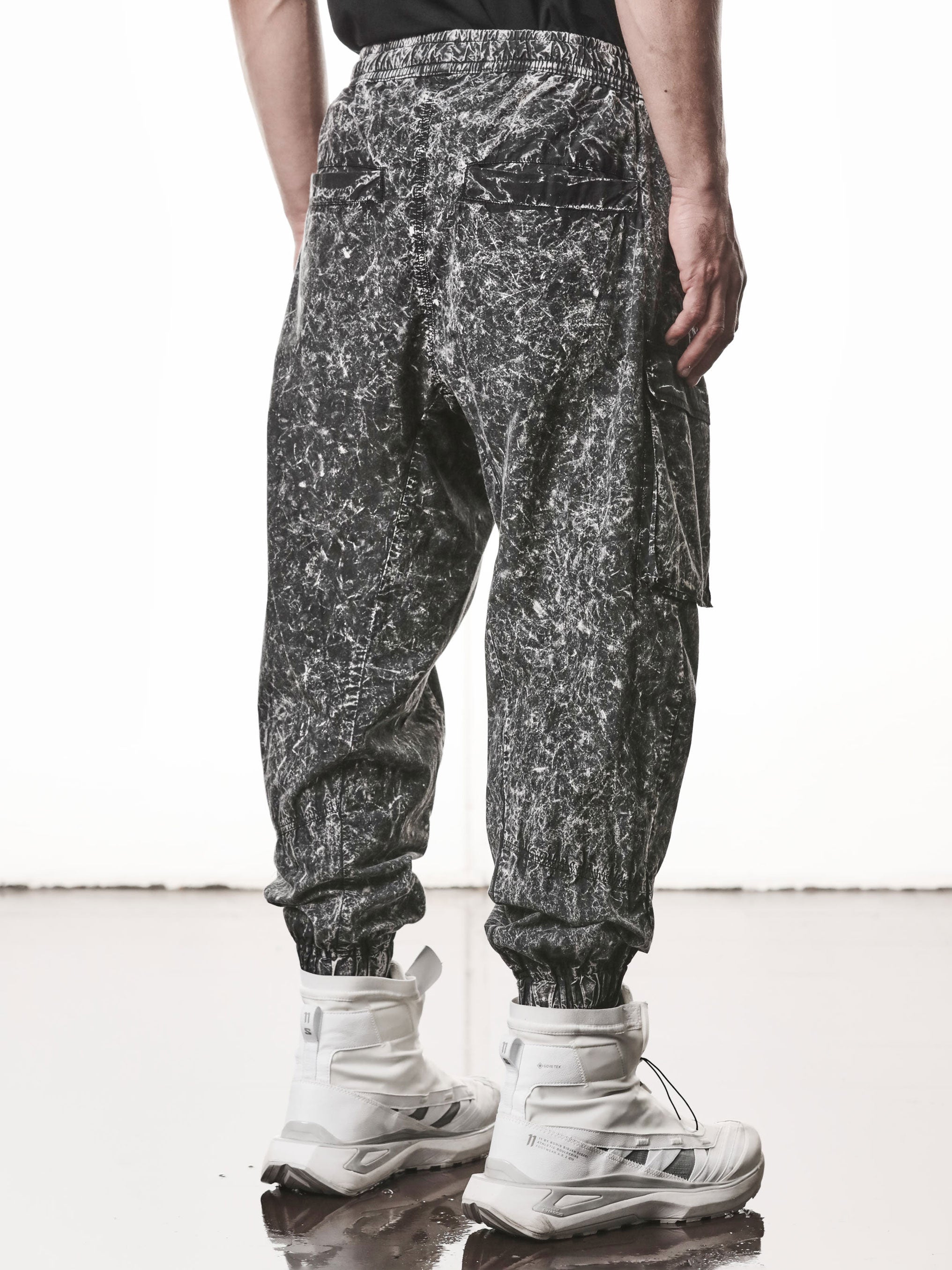 Woven Cotton Cargo Trousers