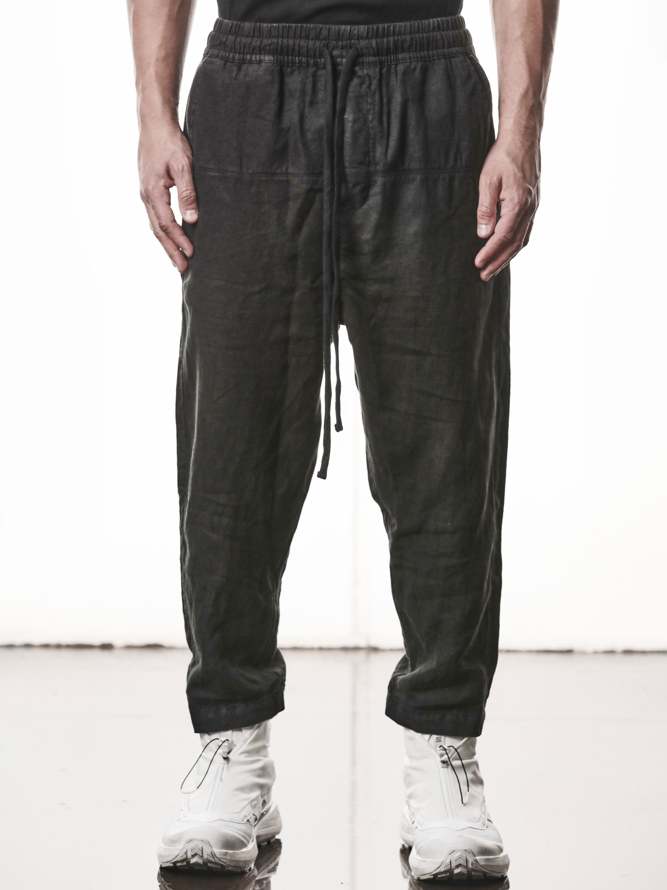 Cropped Linen Trousers