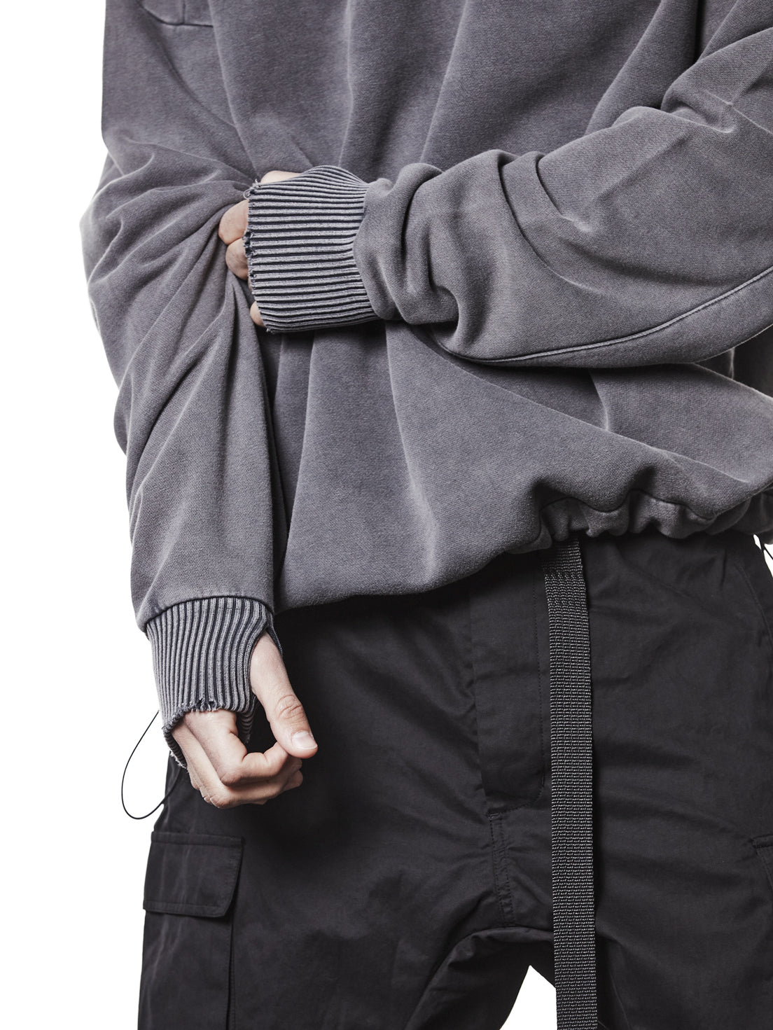Cropped Hooded Sweatshirt