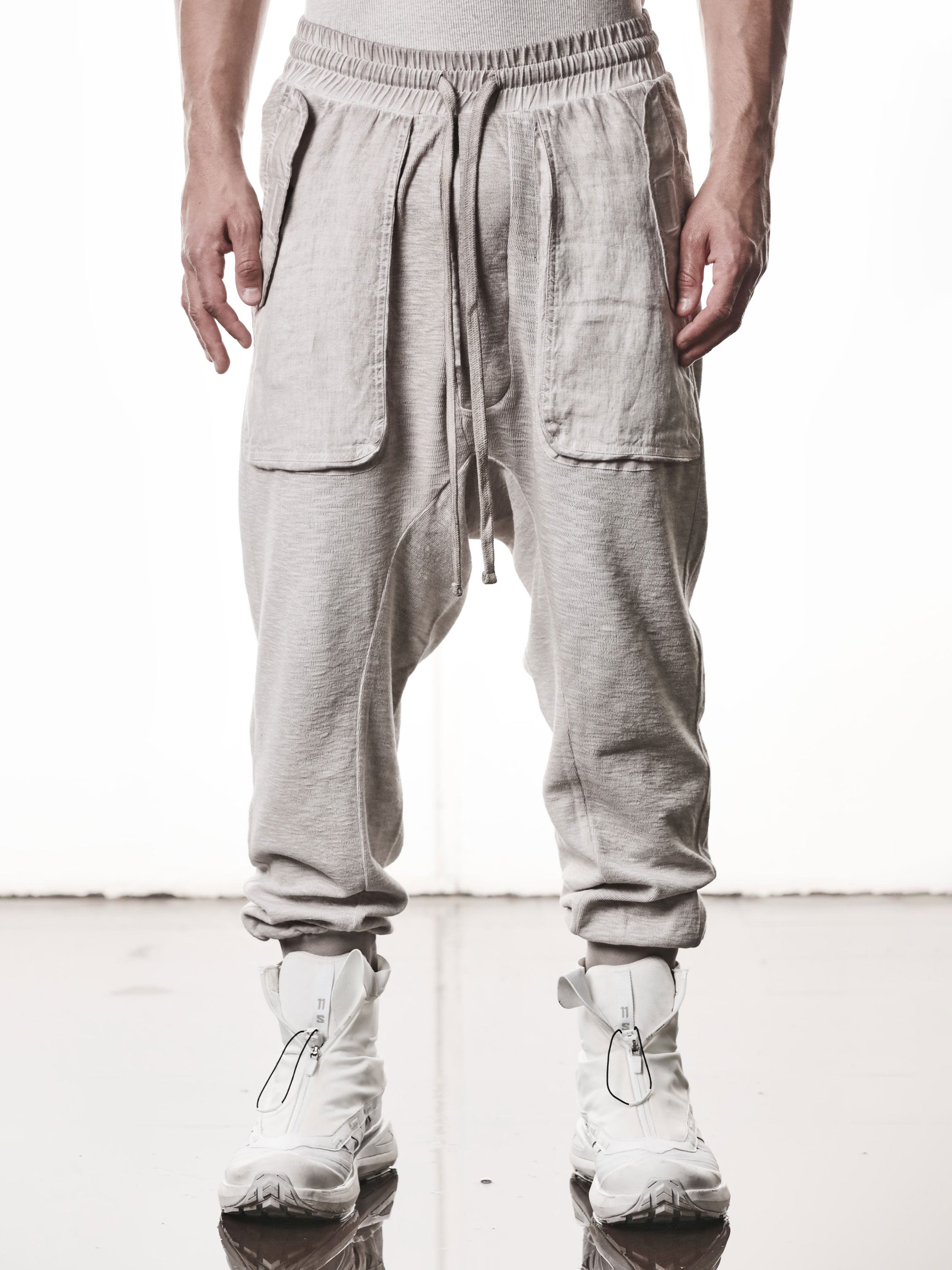 Matmix Linen-Patch Trousers