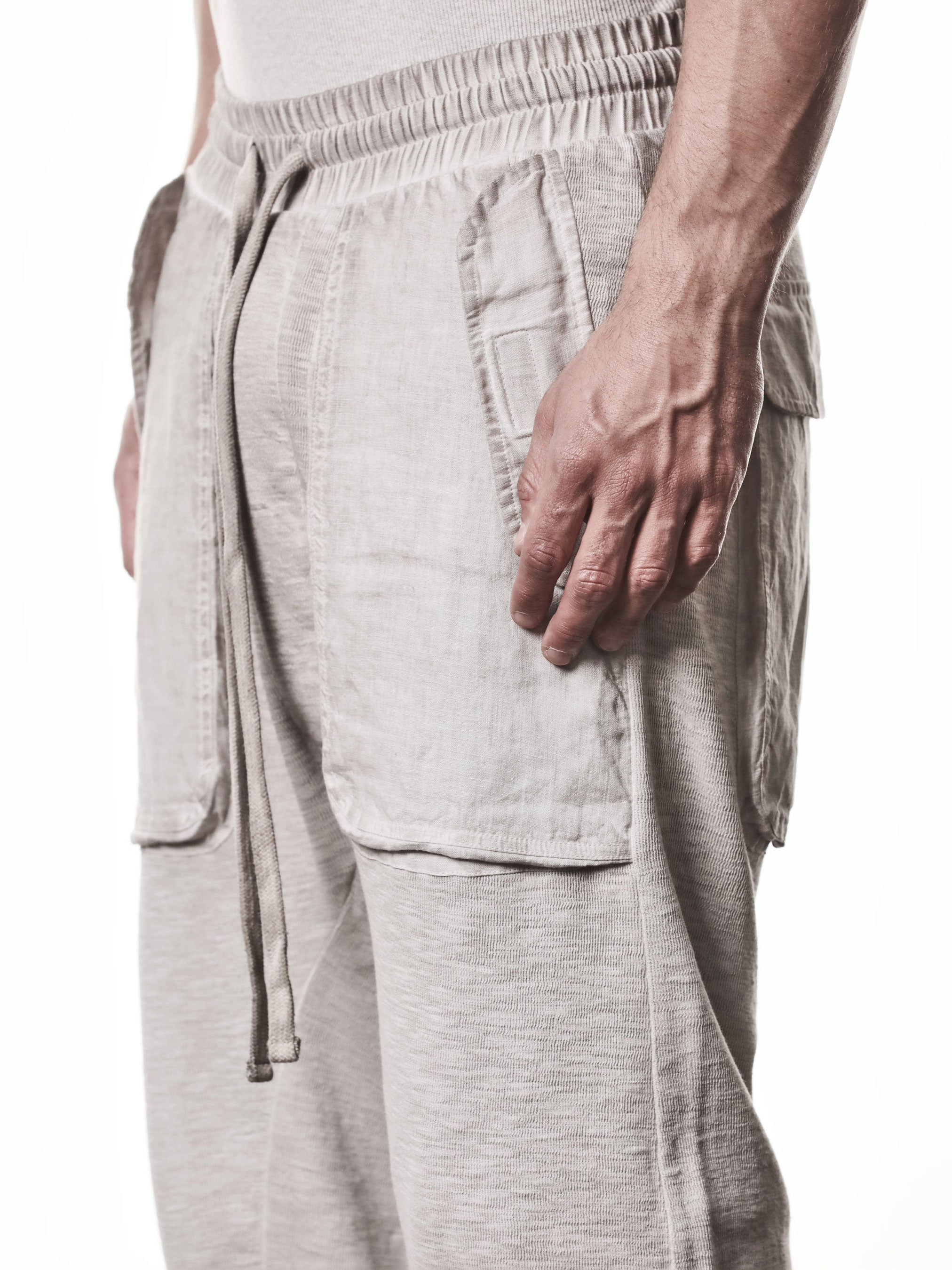 Matmix Linen-Patch Trousers