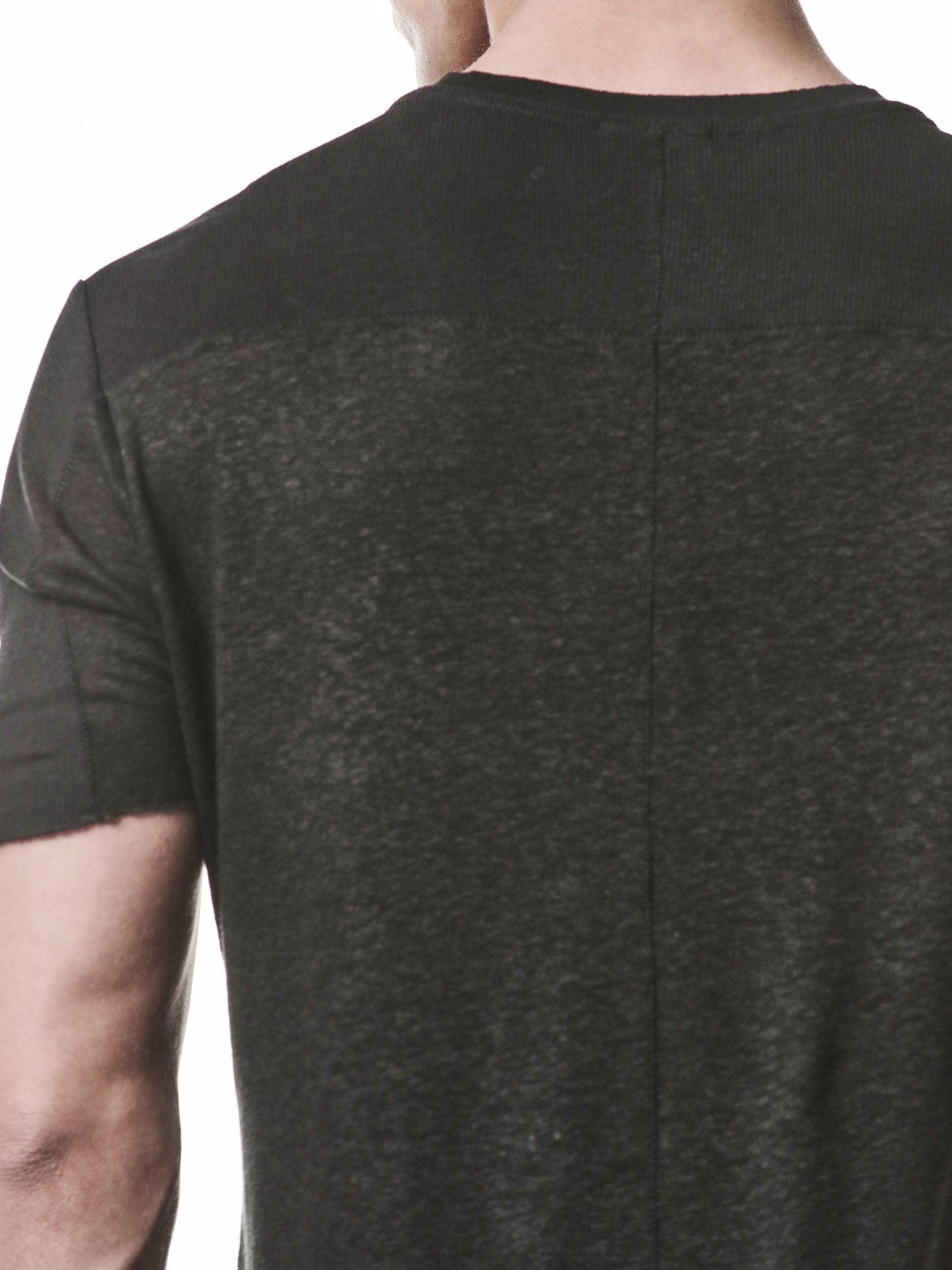 Linen Blend Insert T-Shirt