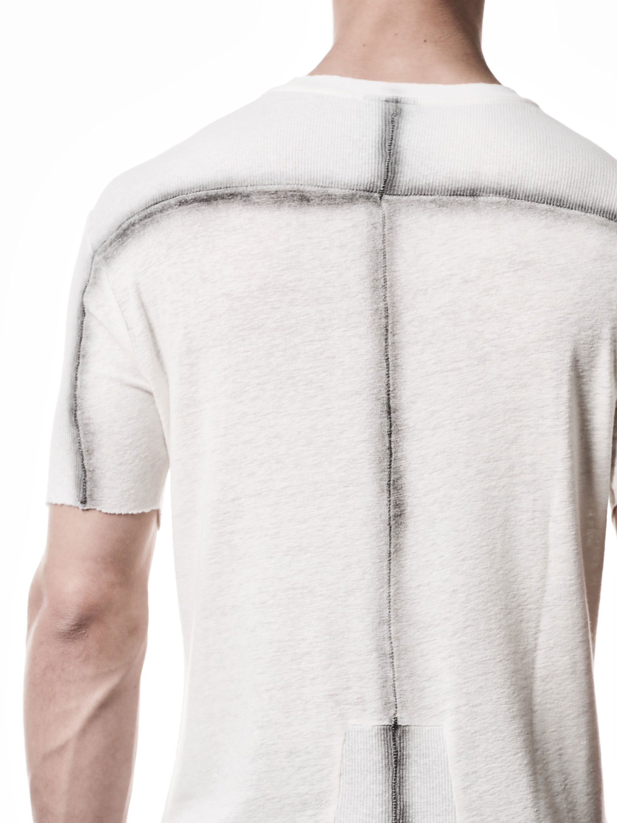 Linen Blend Insert T-Shirt