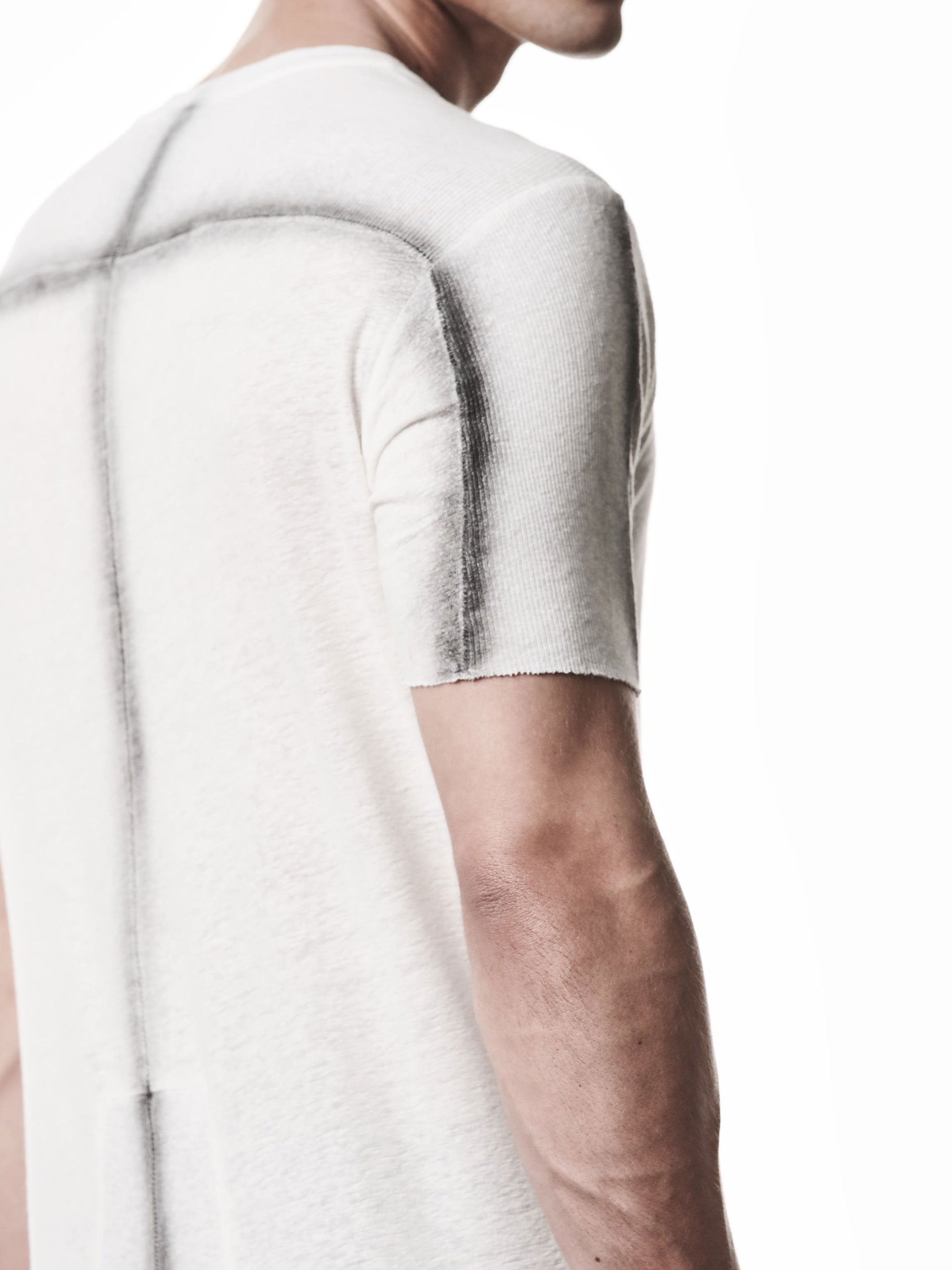 Linen Blend Insert T-Shirt