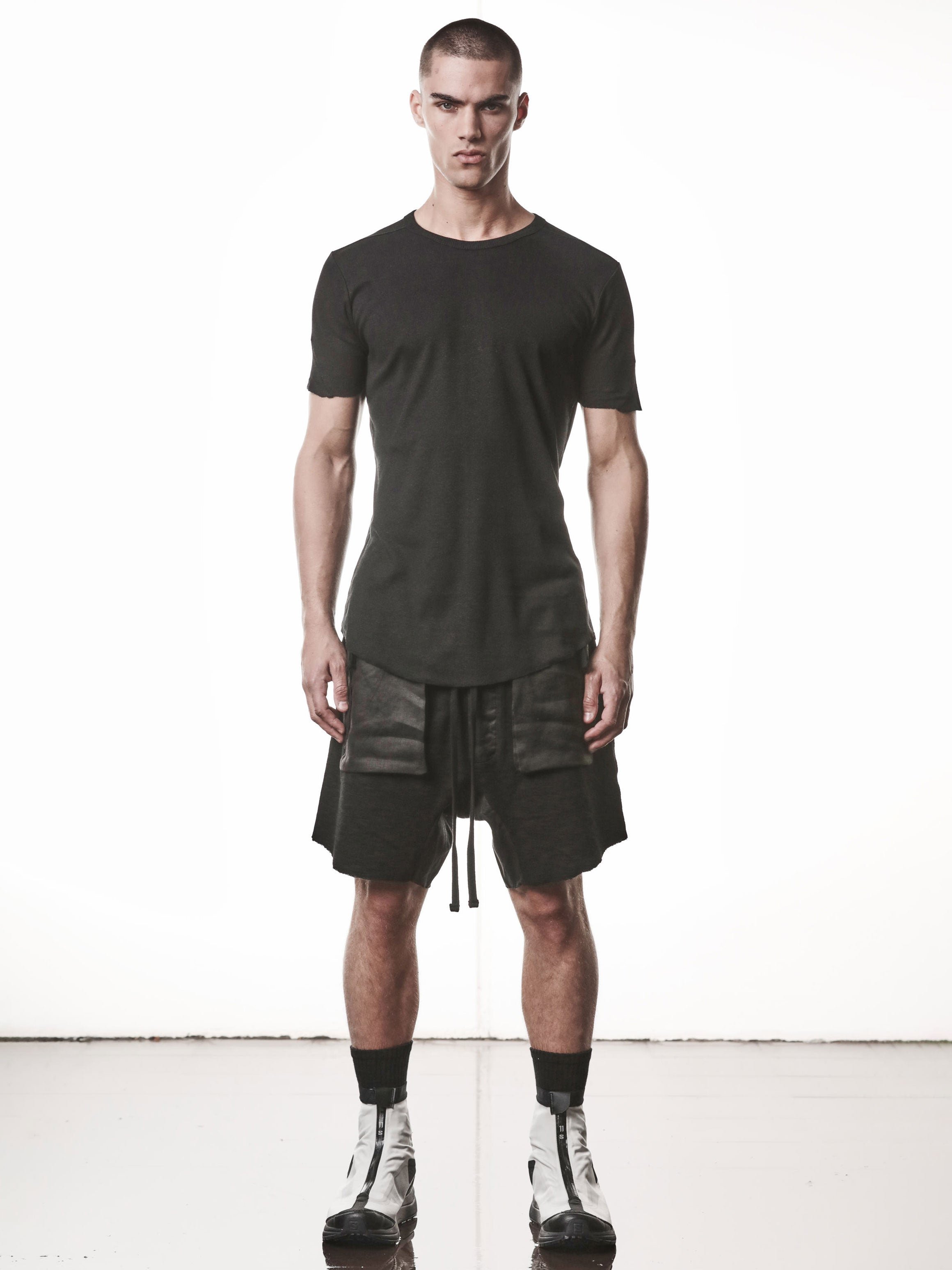 Raw Edge Rib T-Shirt