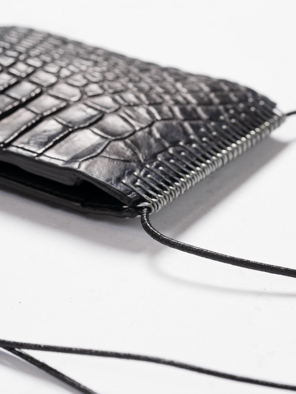 Alligator Leather Wallet - by ISAAC SELLAM