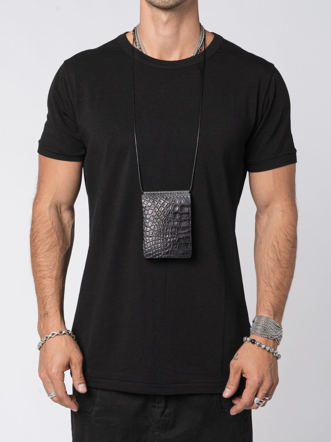 Alligator Leather Wallet - by ISAAC SELLAM