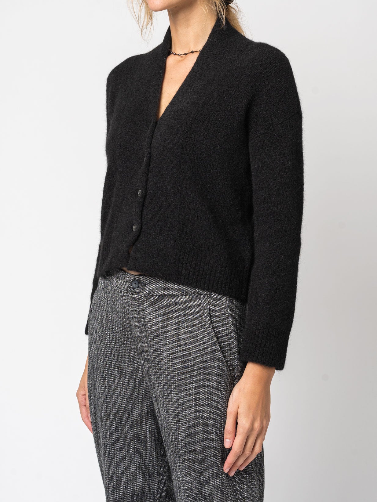 Alpaca and Wool Knit Cardigan - by TRANSIT