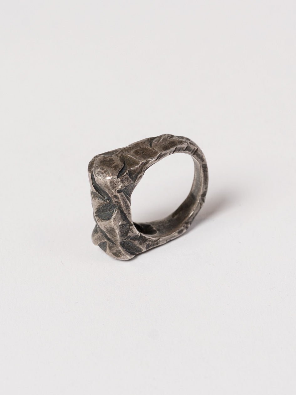Angular Sculpted Silver Ring - by CEDAR