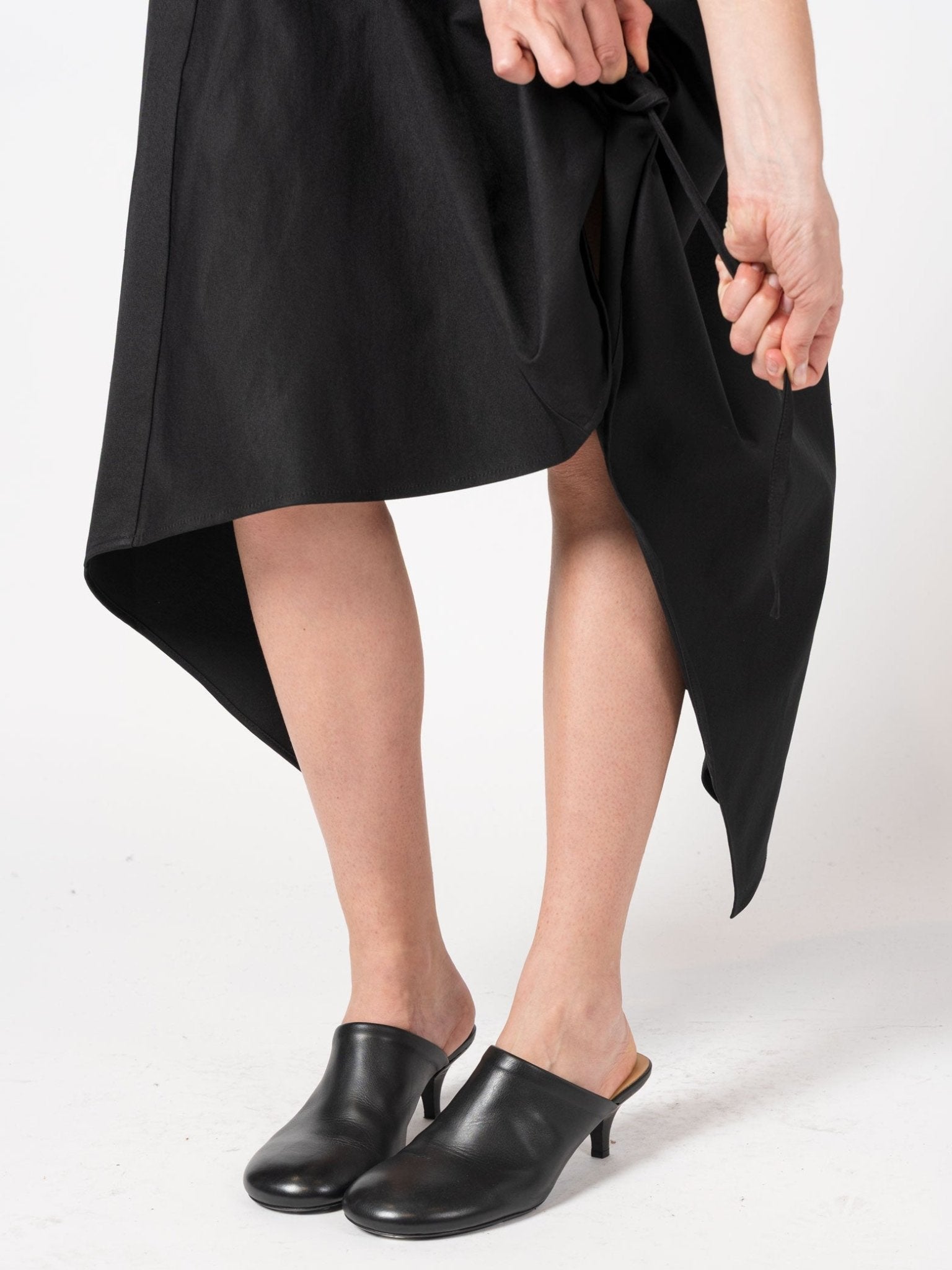 Asymmetric Adjustable Skirt with Elastic Waist - by 139DEC