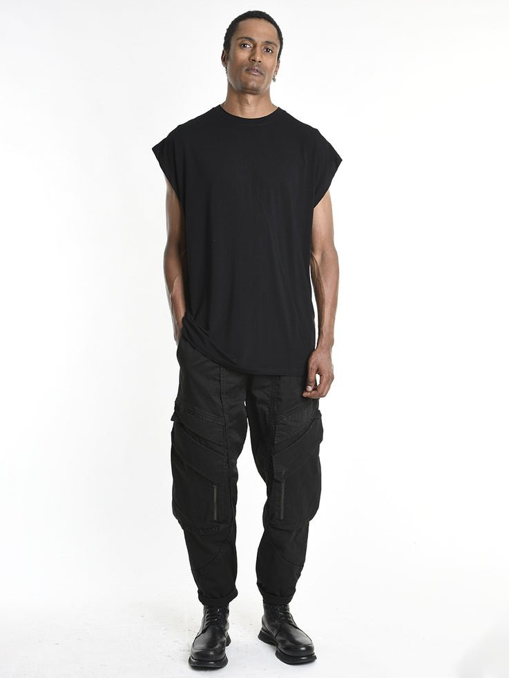 Asymmetric Cut Tank Top - by LA HAINE INSIDE US