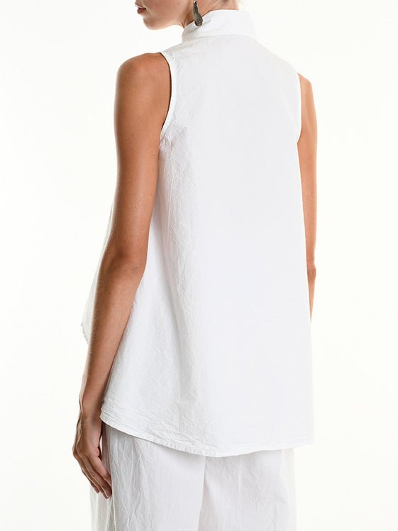 Asymmetrical Crumpled Shirt - by LA HAINE INSIDE US