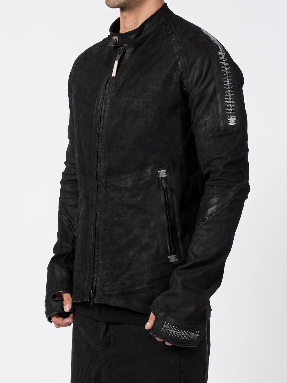 Azymute Leather Jacket - by ISAAC SELLAM