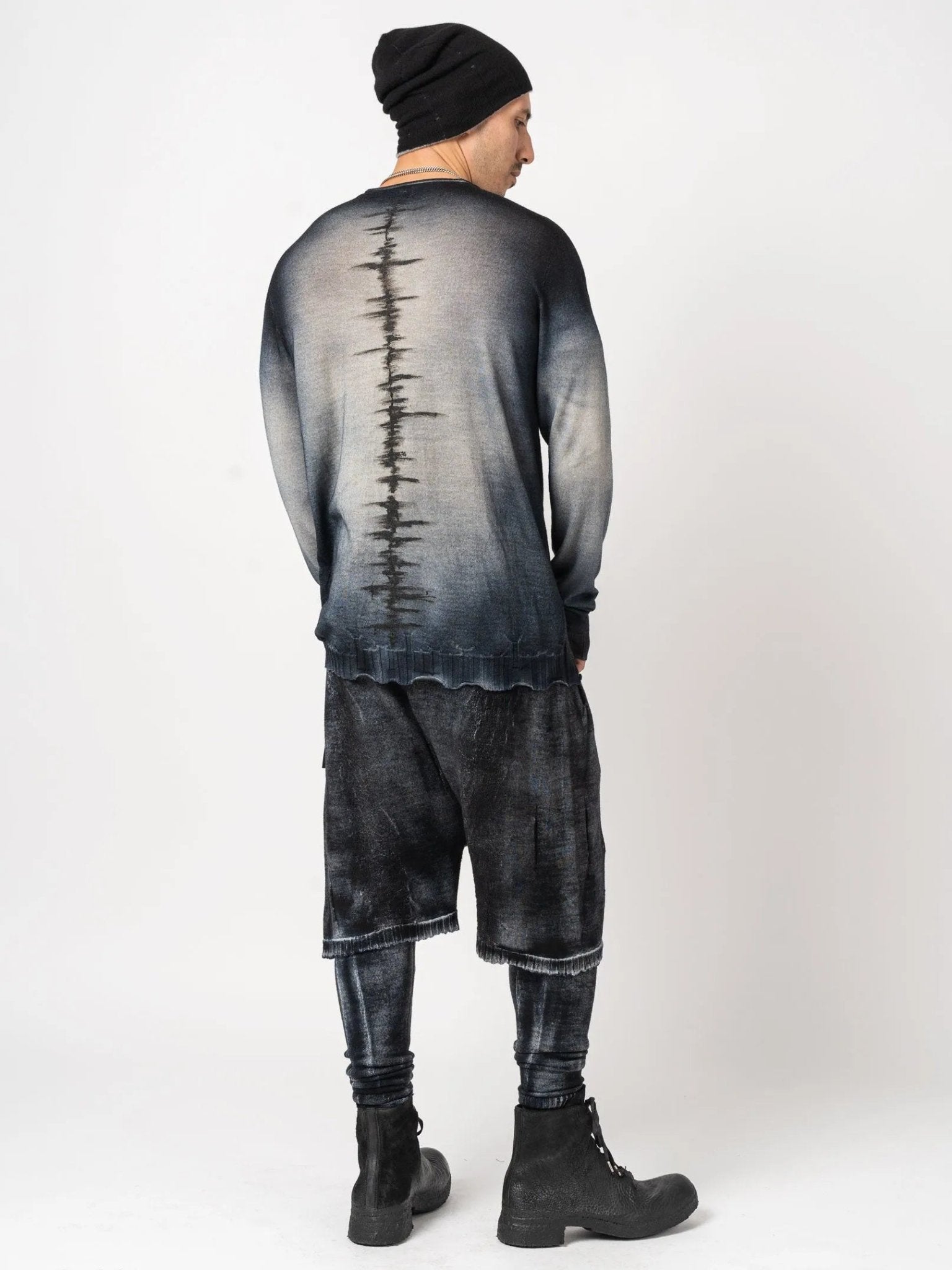 Back Print Sweater - by MD75