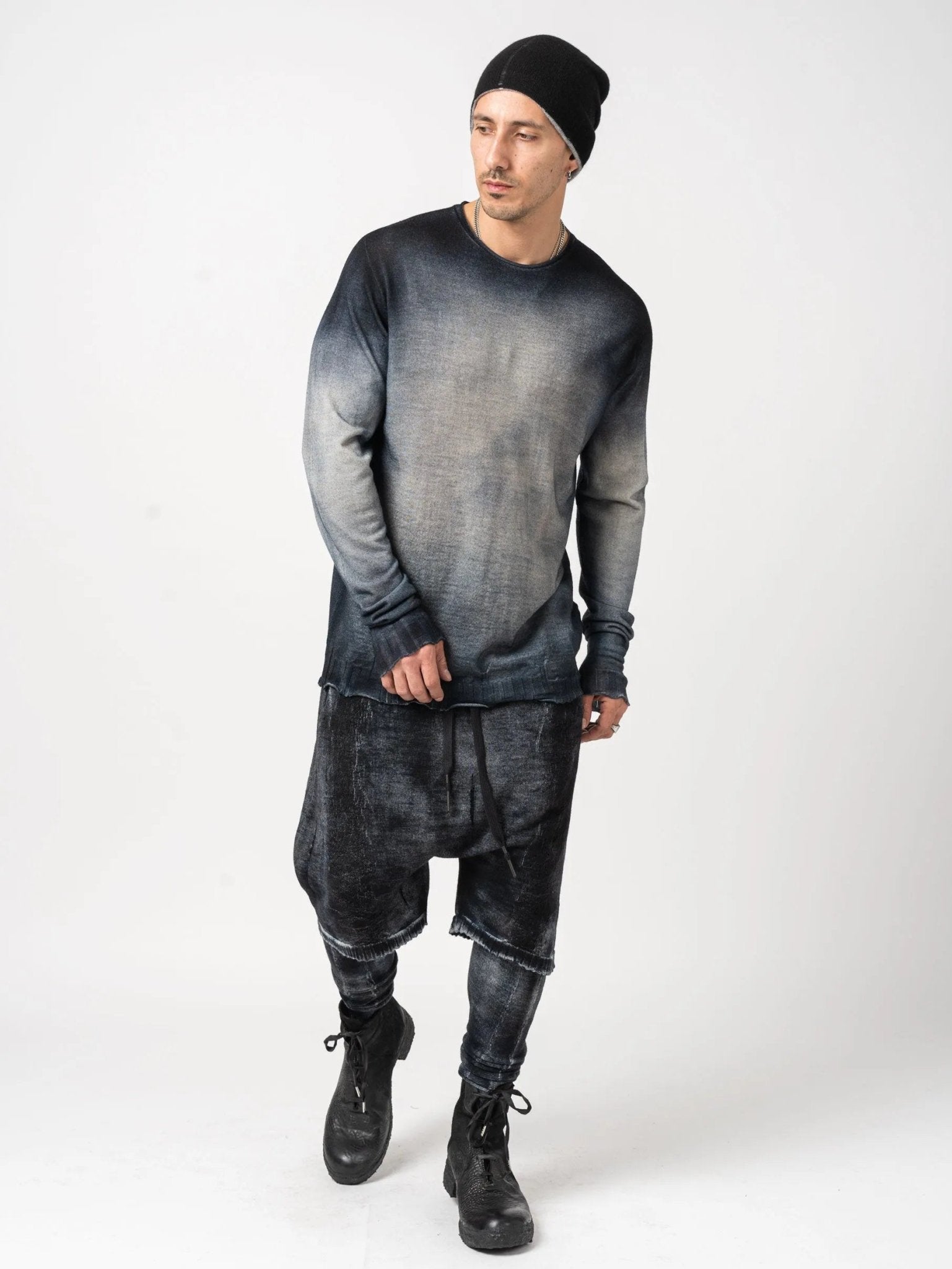 Back Print Sweater - by MD75