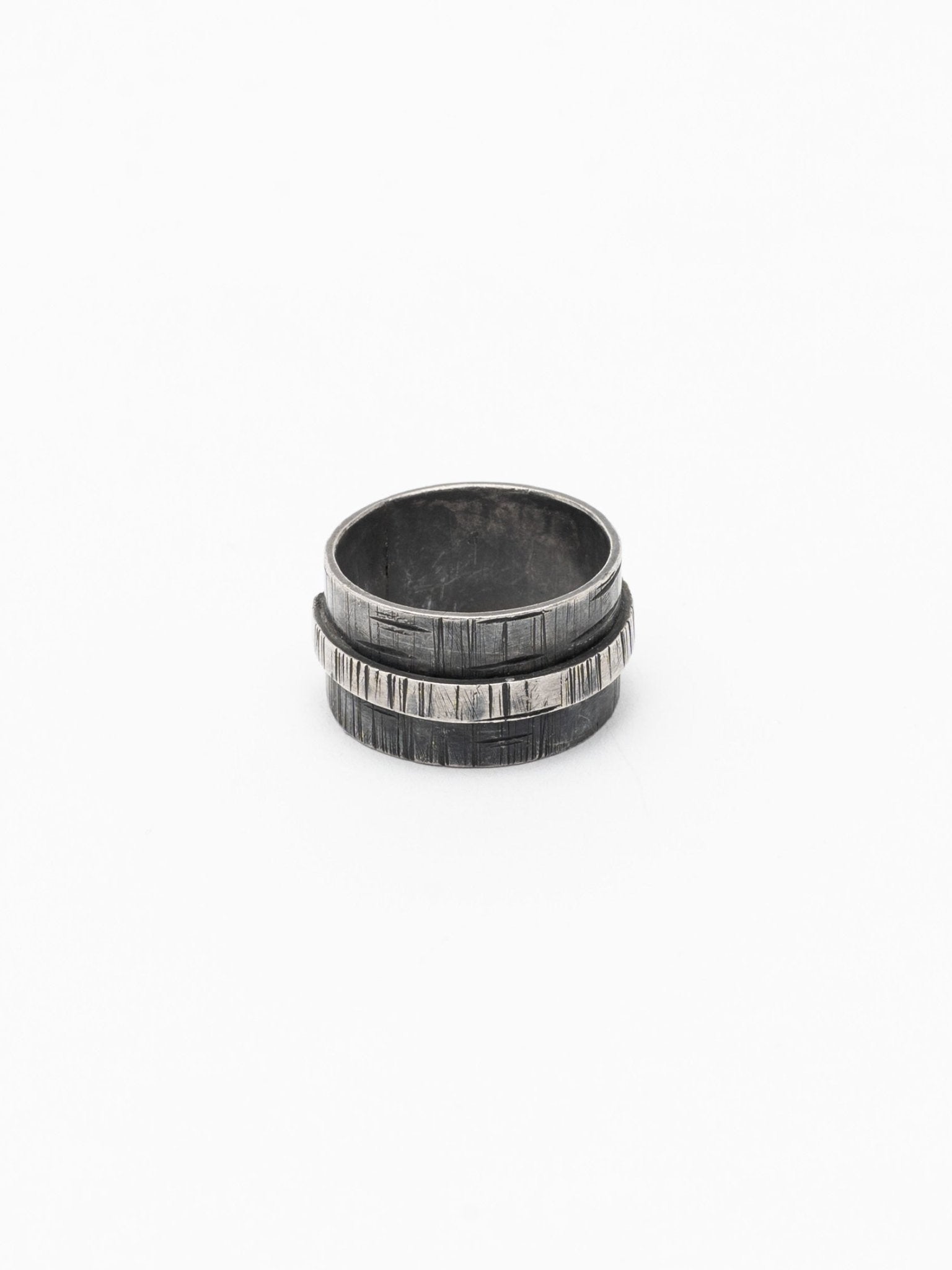 Band Ring with 18K Gold Detail - by CEDAR