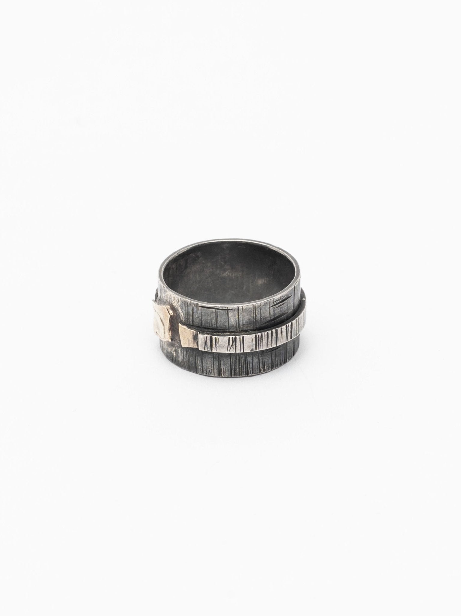 Band Ring with 18K Gold Detail - by CEDAR