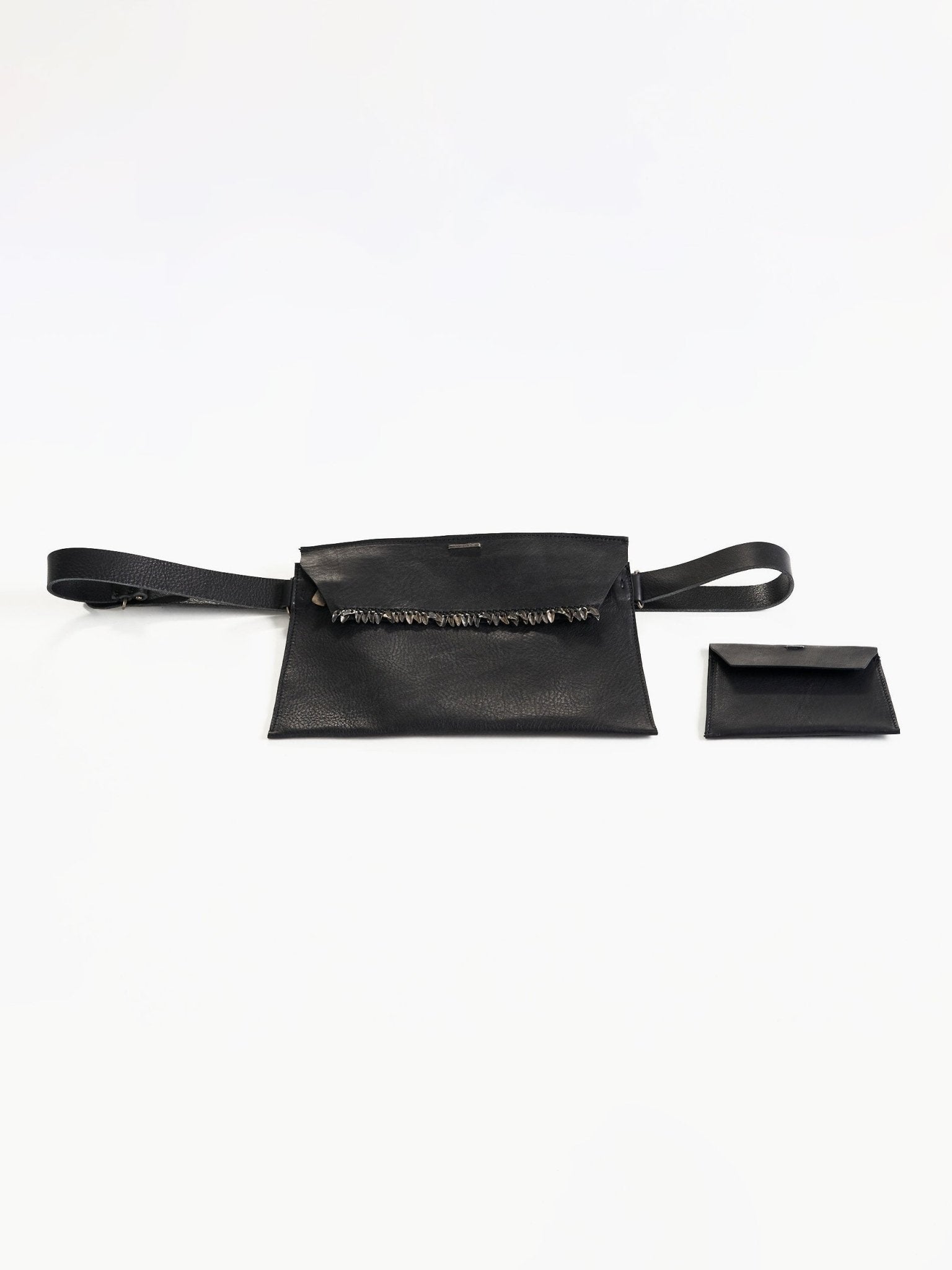 Belt Bag with Silver Leaves - by DANIELE BASTA