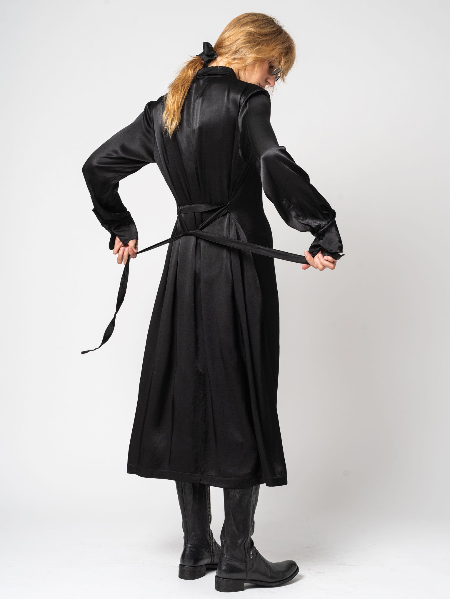 Belted Midi Dress - by TANDEM