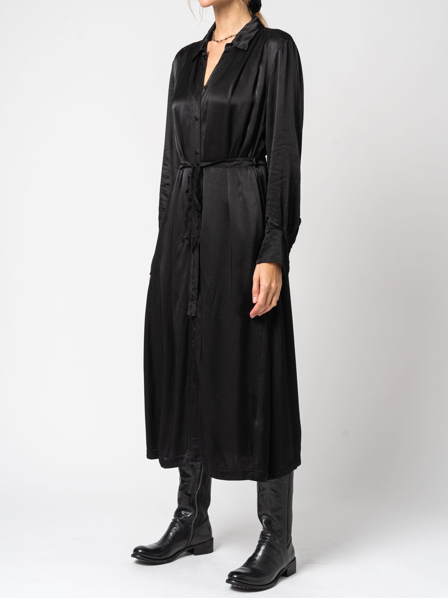 Belted Midi Dress - by TANDEM