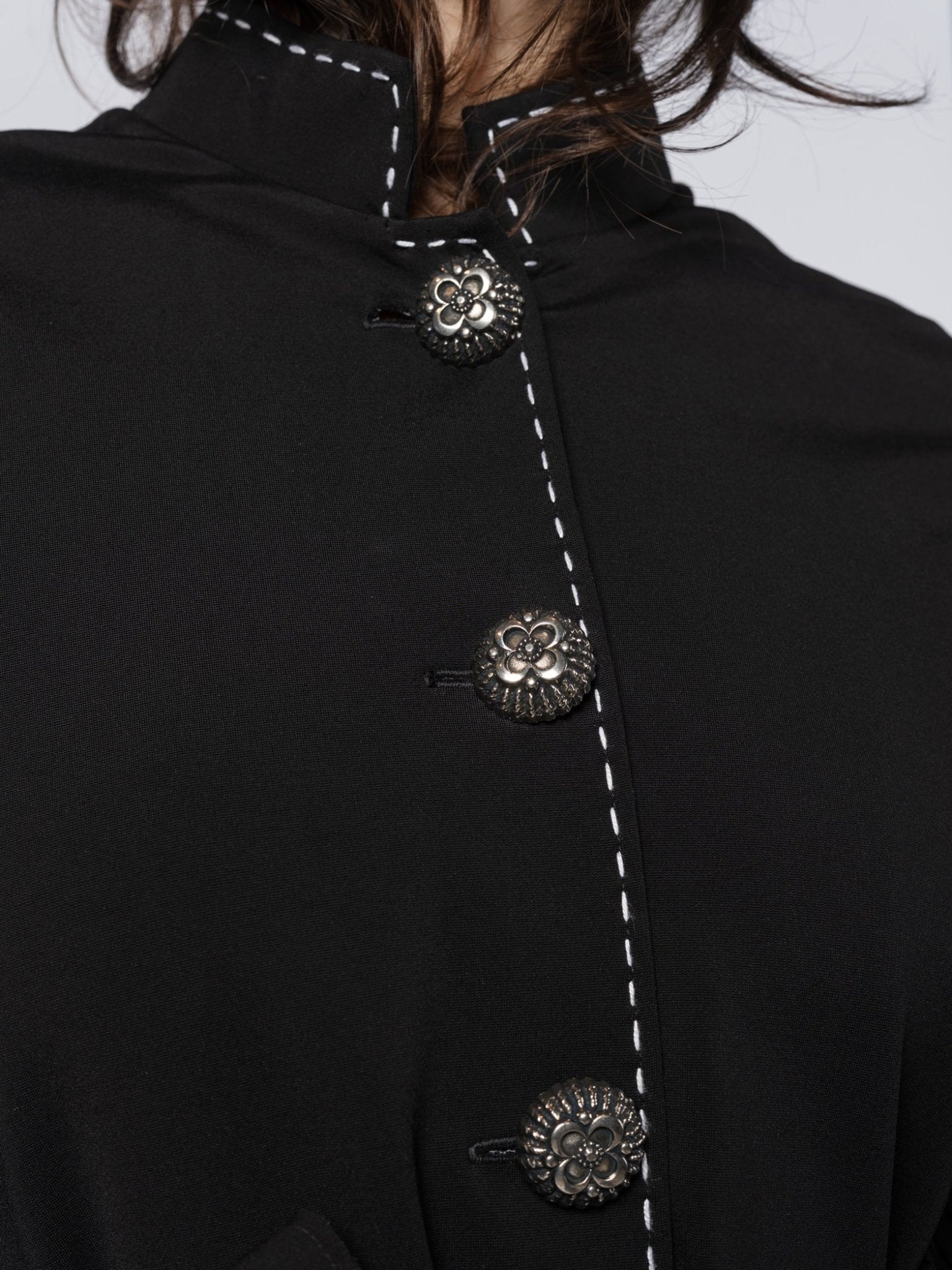 Belted Puff - Sleeve Tailored Coat - by SHARONA SHARVIT