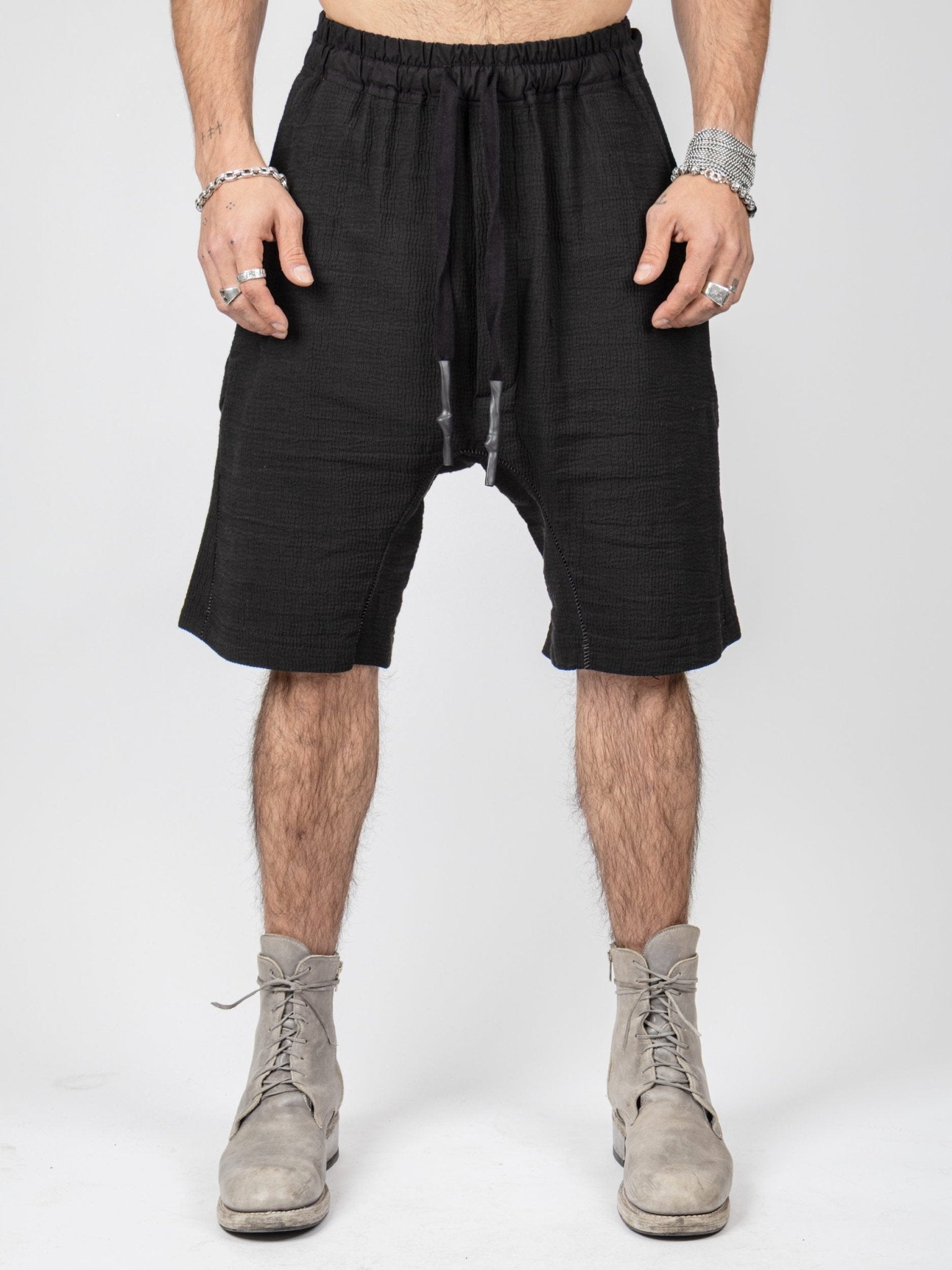 Bigshort Micro Ondes Organic Cotton Shorts — Black - by Isaac Sellam