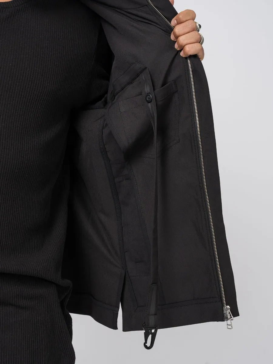 Black nylon jacket - by AITO